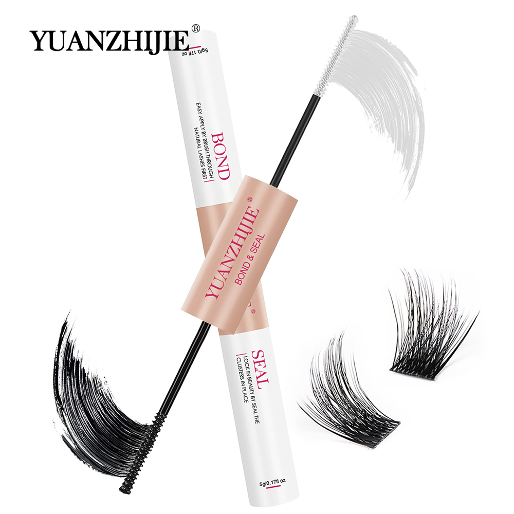 Best of YUANZHIJIE 2in1 10ml Cluster Eyelash Glue Bond And Seal Fast Dry Segment Lash Adhesive Retention Coating Waterproof DIY Glue Reviews & Tips