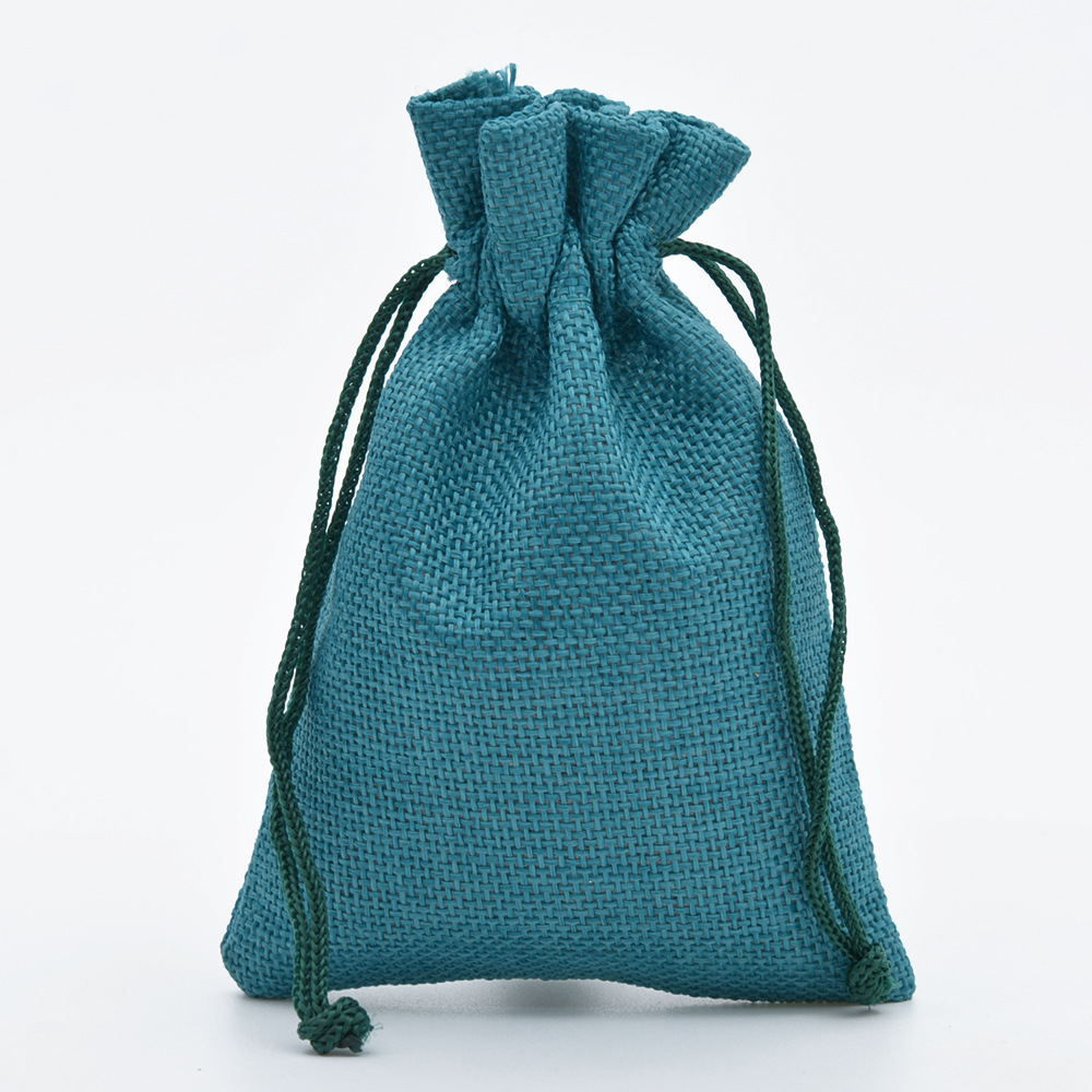5 Stück Multisize Jute Sackleinen Leinen Kordelzug Tasche Weihnachten Halloween Geschenktüten Hochzeit Geburtstag Party Süßigkeiten Schokolade Verpackungsbeutel – Detail 25