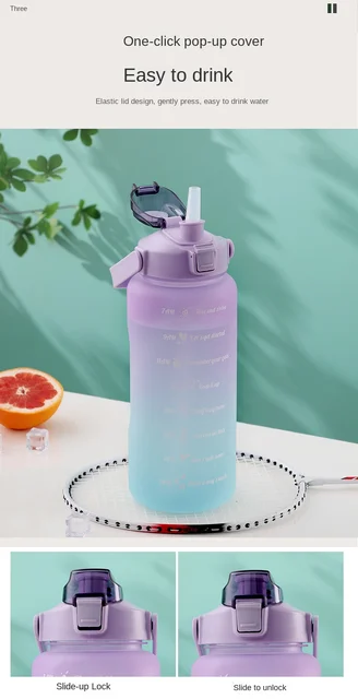 Compact - 3 Piece Motivational Water Bottle Set – Hyperli