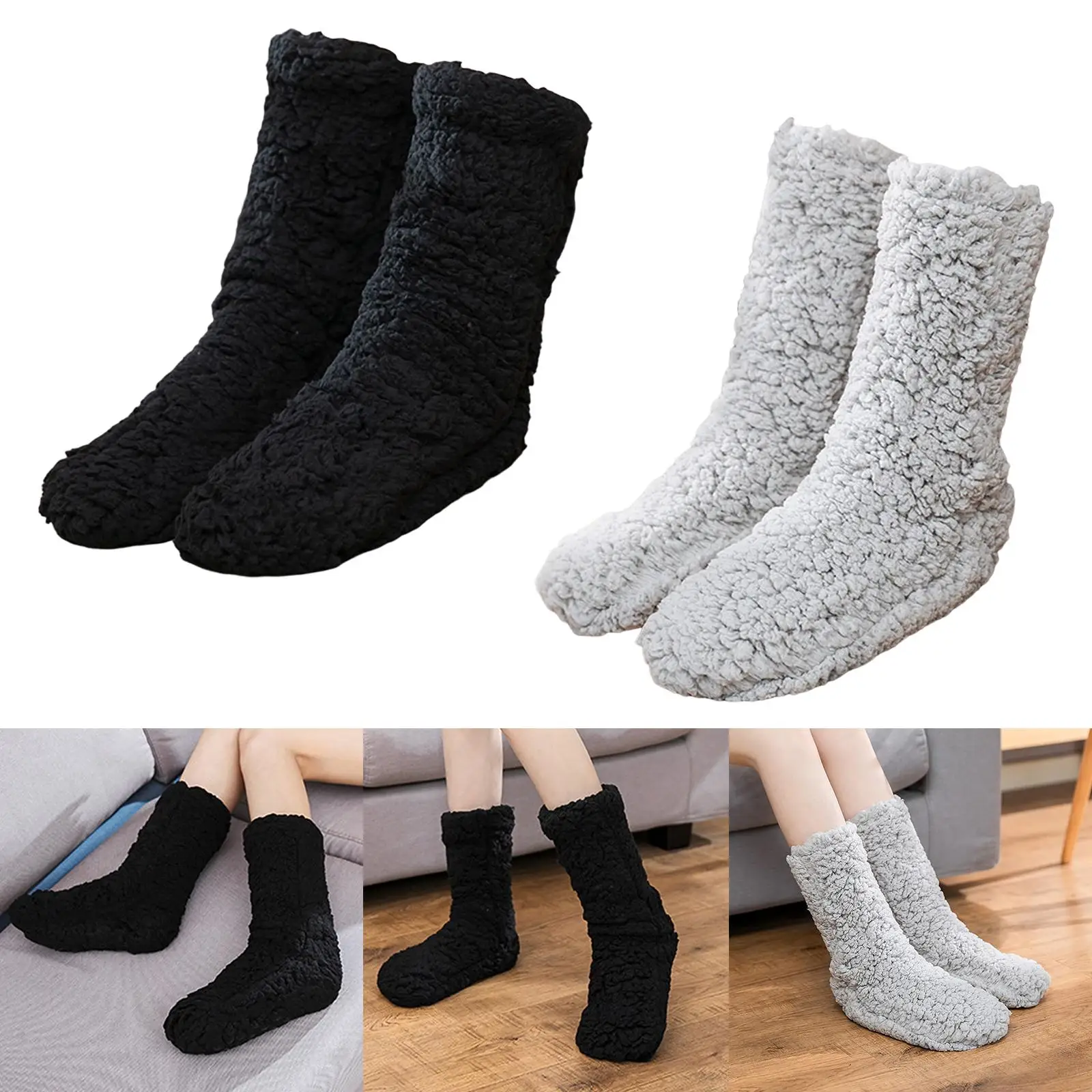 Women Winter Warm Socks Thermal Socks Home Slippers Thick Autumn Soft Non Slip Comfortable Casual Accessories