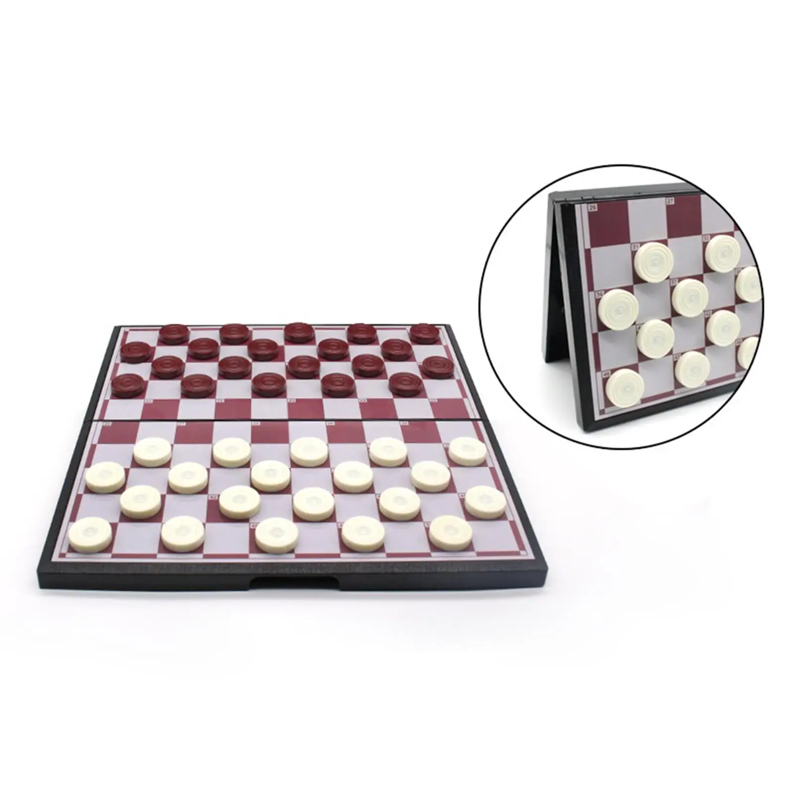 Portable  inch  Checkers   Folding  for Children and Adults ,  Along  Durable 