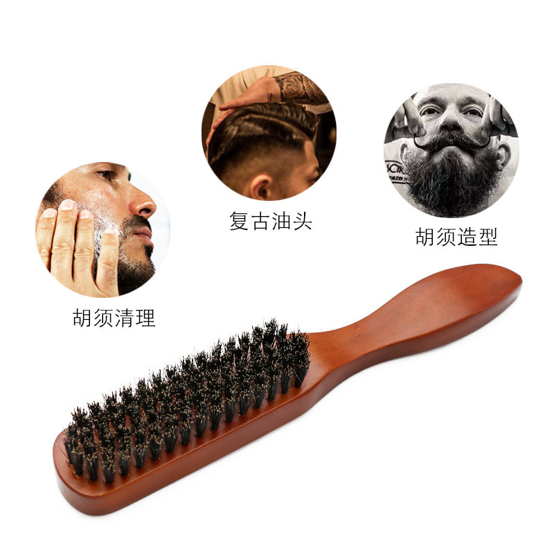 Best of Barber Solid Wood Boar Shaving Brush Beard Massage Black Boar Bristle Hair Brush Curved Wooden Men Beard Mustache Brushes Reviews & Tips