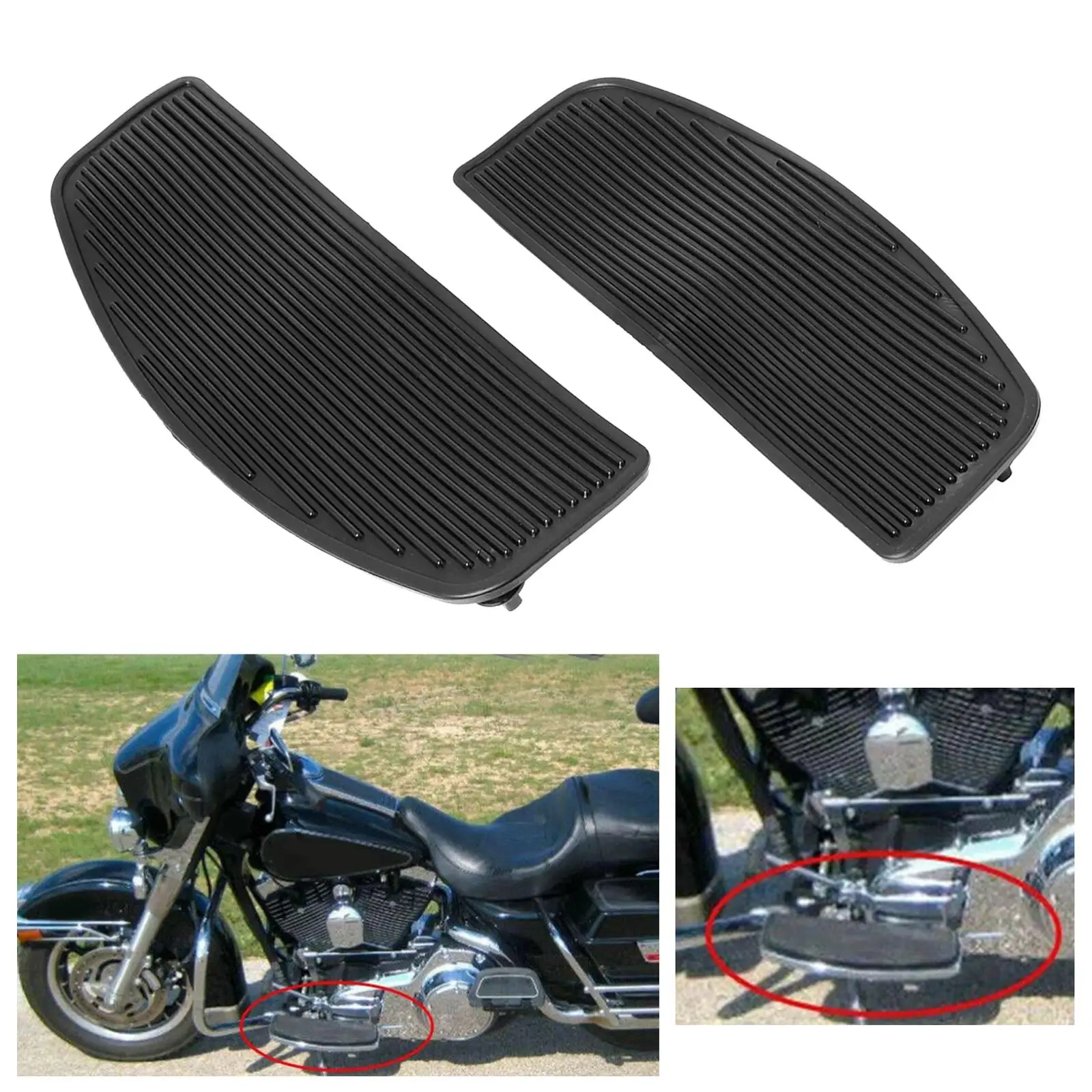 Motorcycle Pedals Driver Side Easy to Install Accessories Floorboards Fit for Harley
