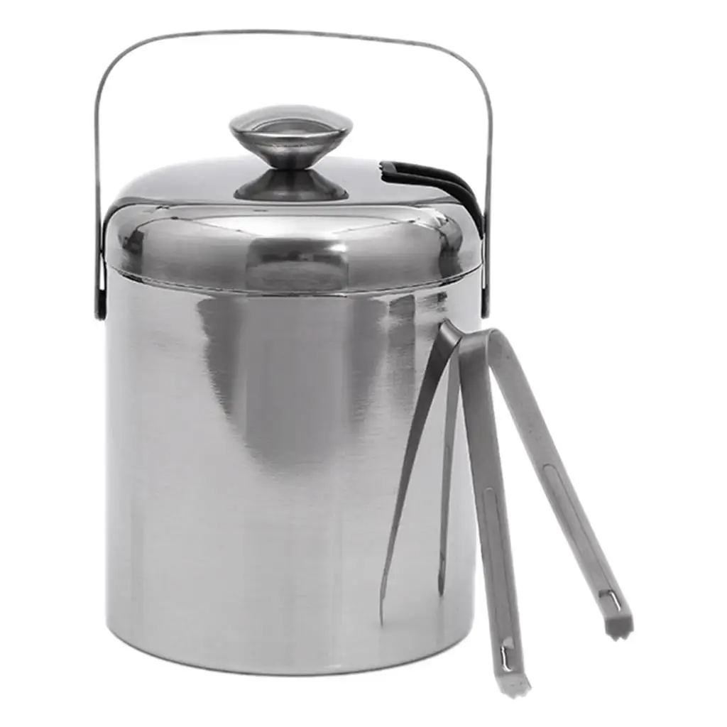 Stainless Steel Ice Bucket with Lid And   Wine