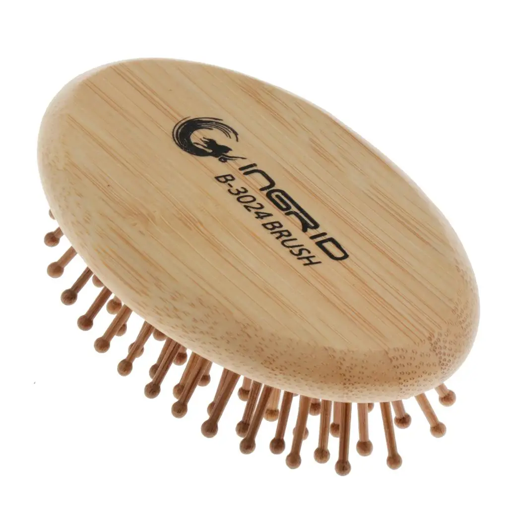 Frizz  Scalp Massage Paddle Brush Travel Cushioned Anti Hairbrush