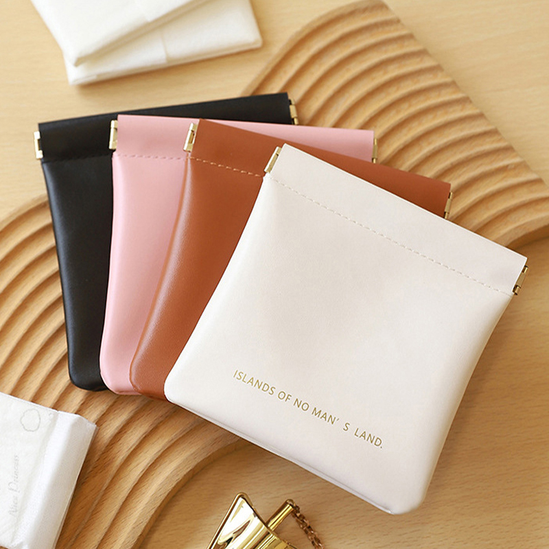 1pc Unisex Pu Leder tragbare Geldbörse Kopfhörer Tasche Kopfhörer Veranstalter Mini verschiedene kosmetische Lippenstift Wechsel Aufbewahrung tasche – Detail 1