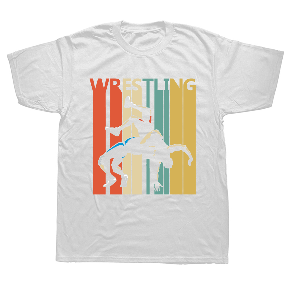 Vintage Wrestling Geschenk klassische lustige Geschenk T-Shirt Top T-Shirts Tops T-Shirts für Studenten Wrestler Baumwolle Urlaub T-Shirt Streetwear – Detail 3