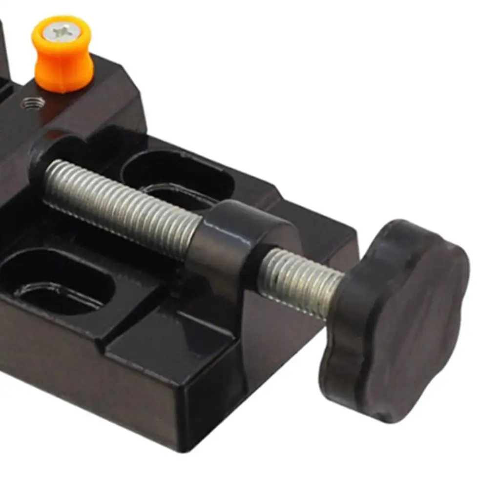 Black Jaw Bench Clamp Mini Drill Press Vice  Flat  DIY Hand Tools 6x12.5x5cm
