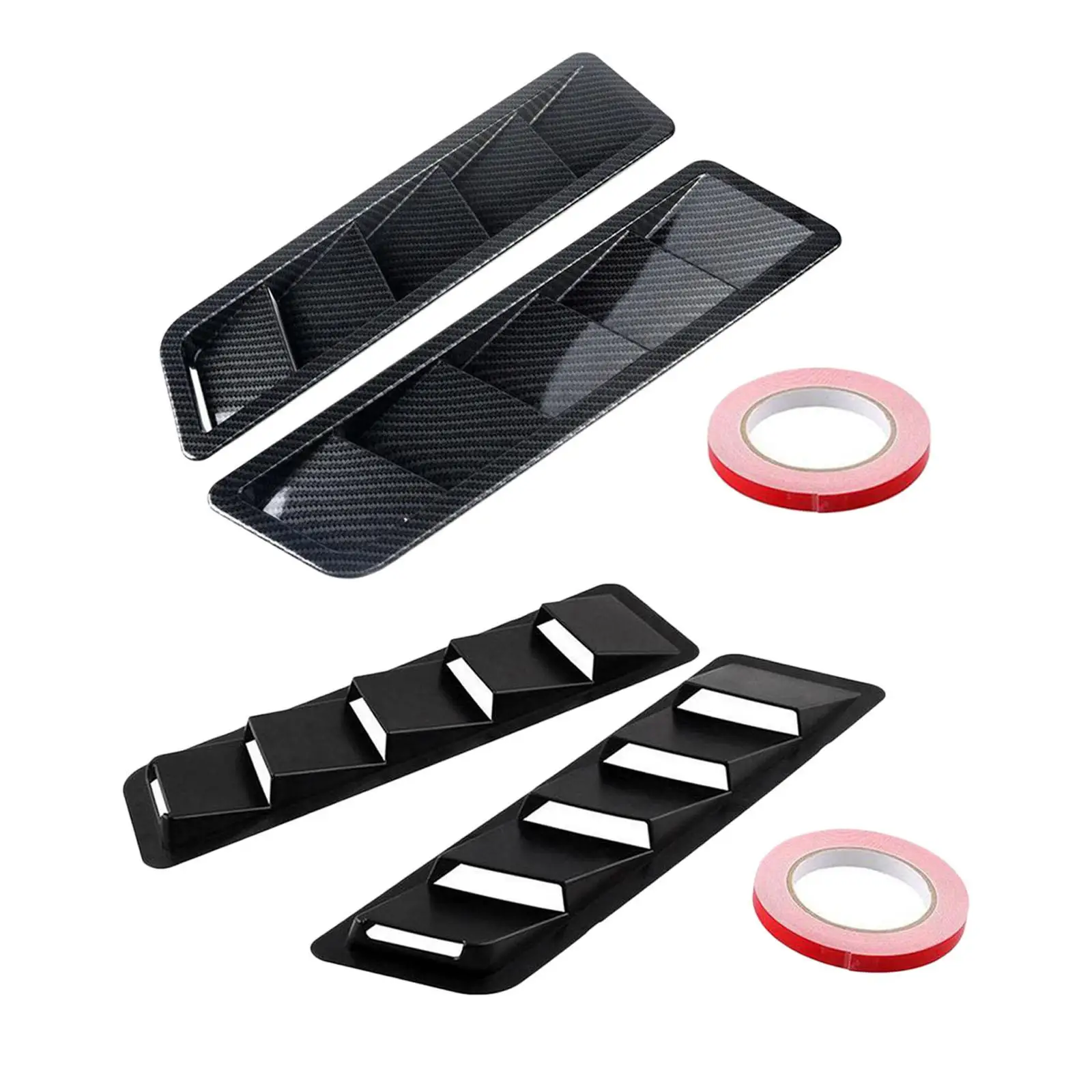 Car Hood Vent Scoop Kit Louver Vents Bonnet Cover Cold Fitment Louvers Air Flow Intake for Acceories Truck SUV