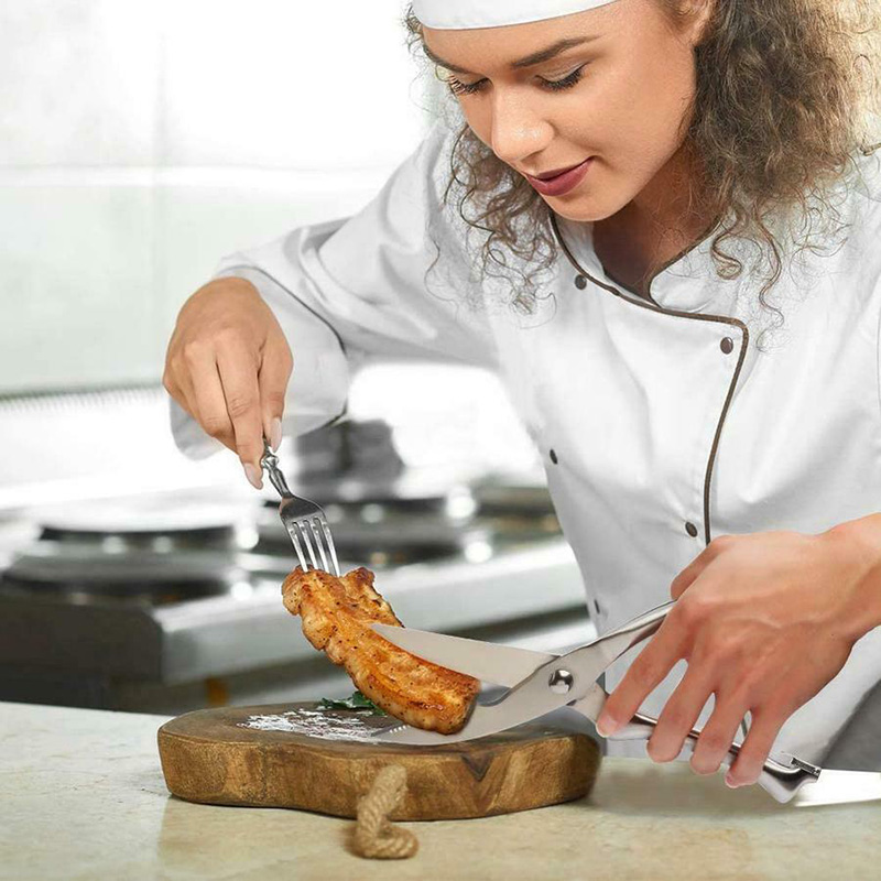Alle In 1 Edelstahl Küche Schere Multifunktions Starke Hause Restaurant Lebensmittel Scheren – Detail 10