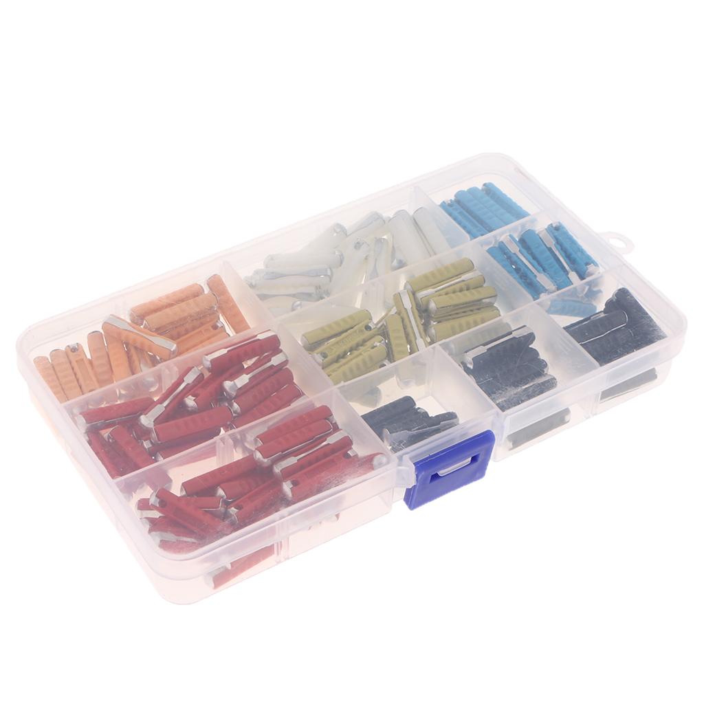 Prettyia   200Pcs   European   Car   Fuses   Torpedo   Type   Fuse   Assorted