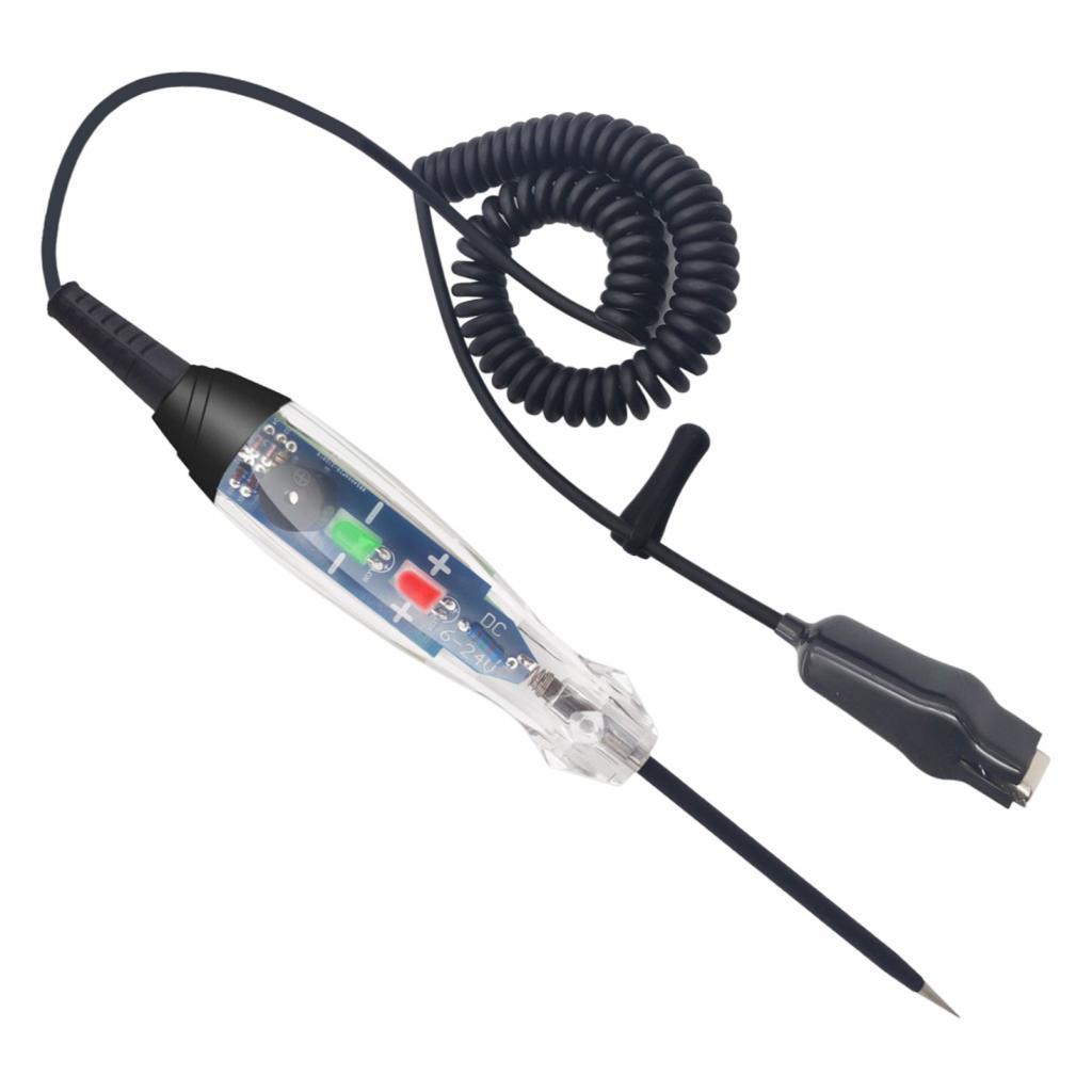 Circuit Tester LED Indicate 6V-24V LED Light Voltage Buzzer Voltage Probe Pen Portable for Vehicle Car Truck Automotive
