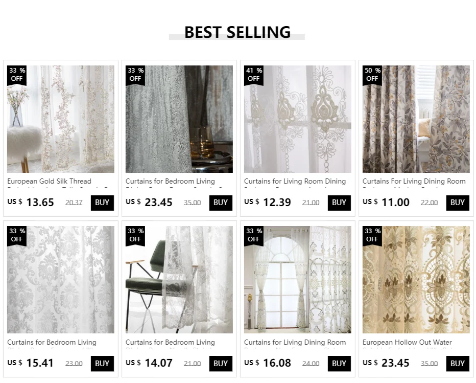 Curtains for Living Dining Room Bedroom Embroidery Solid beige White Tulle Sheer Window  Modern Voile Organza  Fabric Drapes