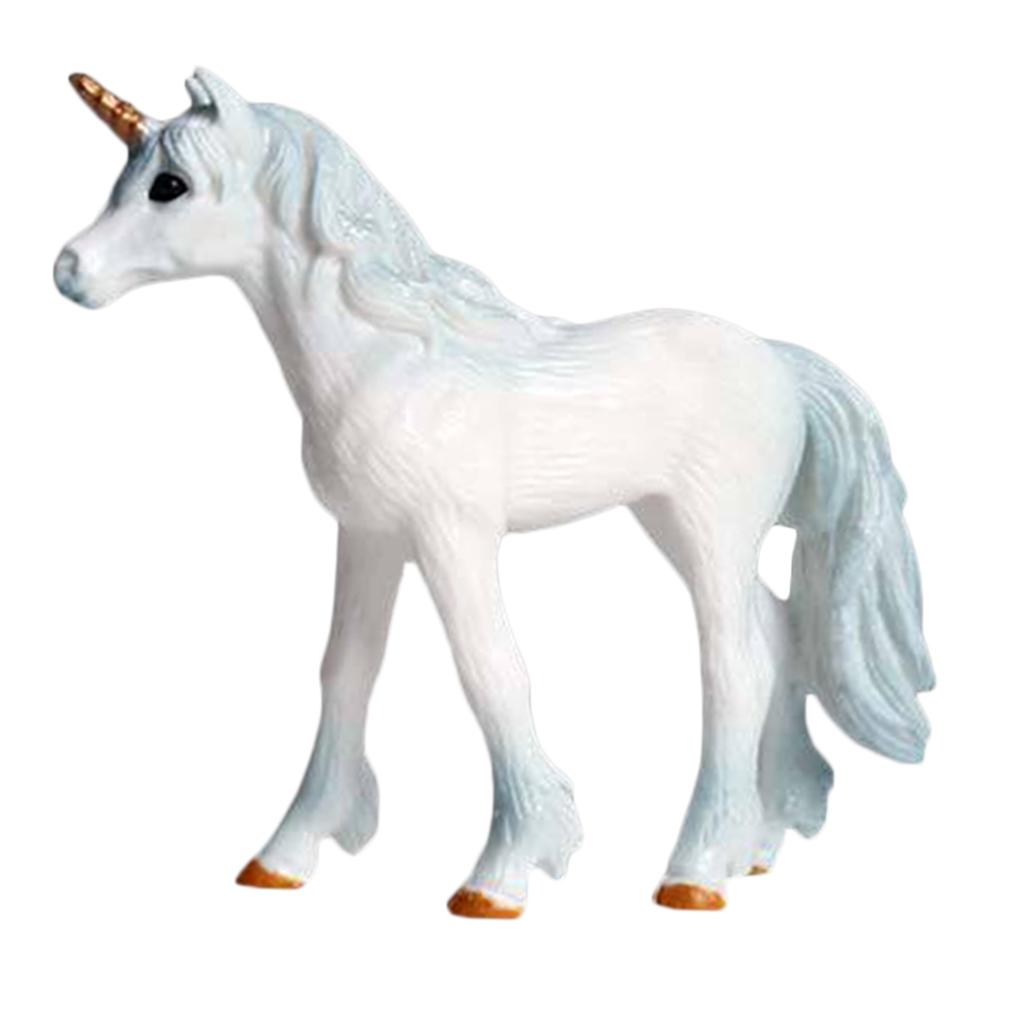 Realistic Unicorn Fantasy Animal Model Plastic Figurine Toy Decor Gift