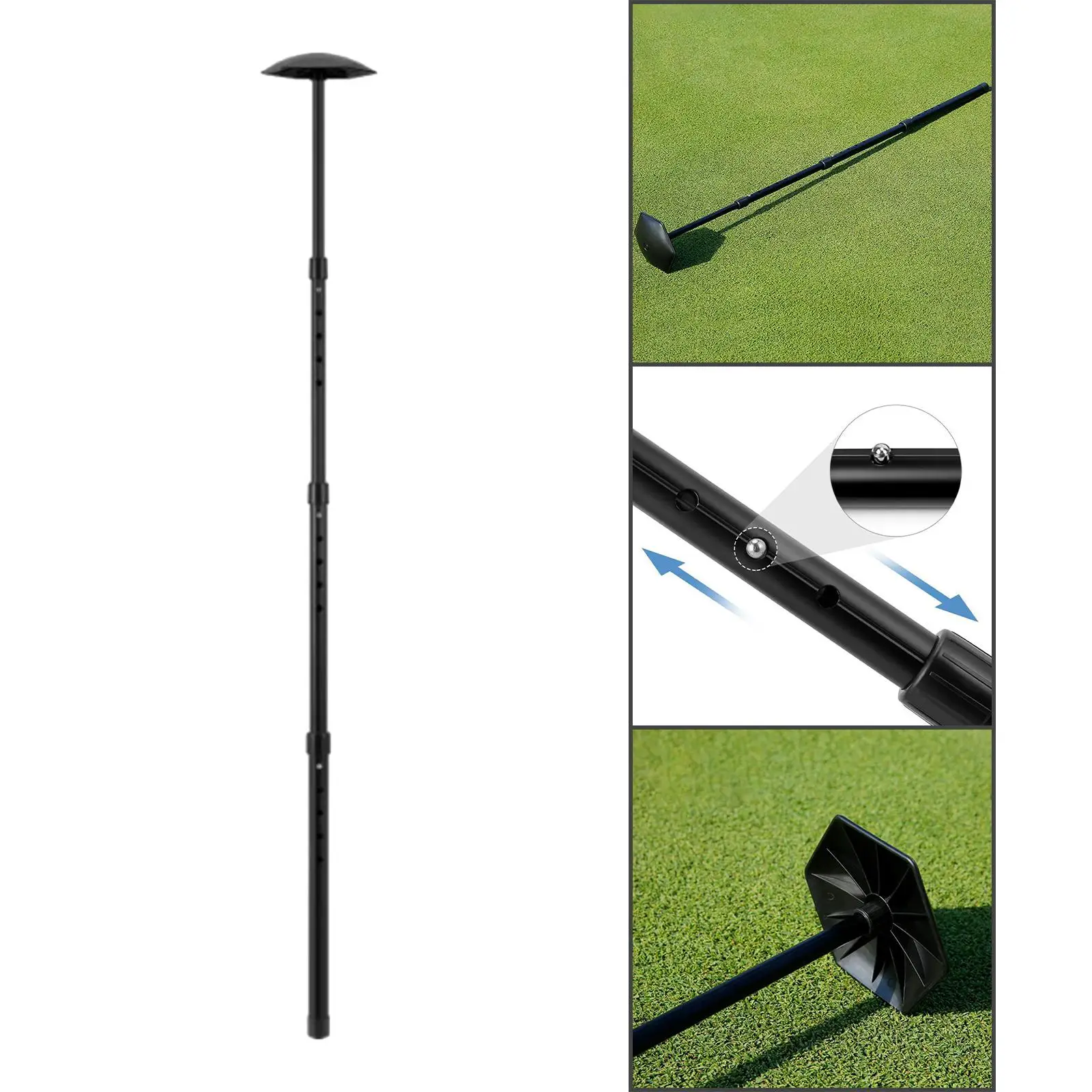 Golf Bag Pole Telescoping System Hexagon Support Cover Golf Club Protect