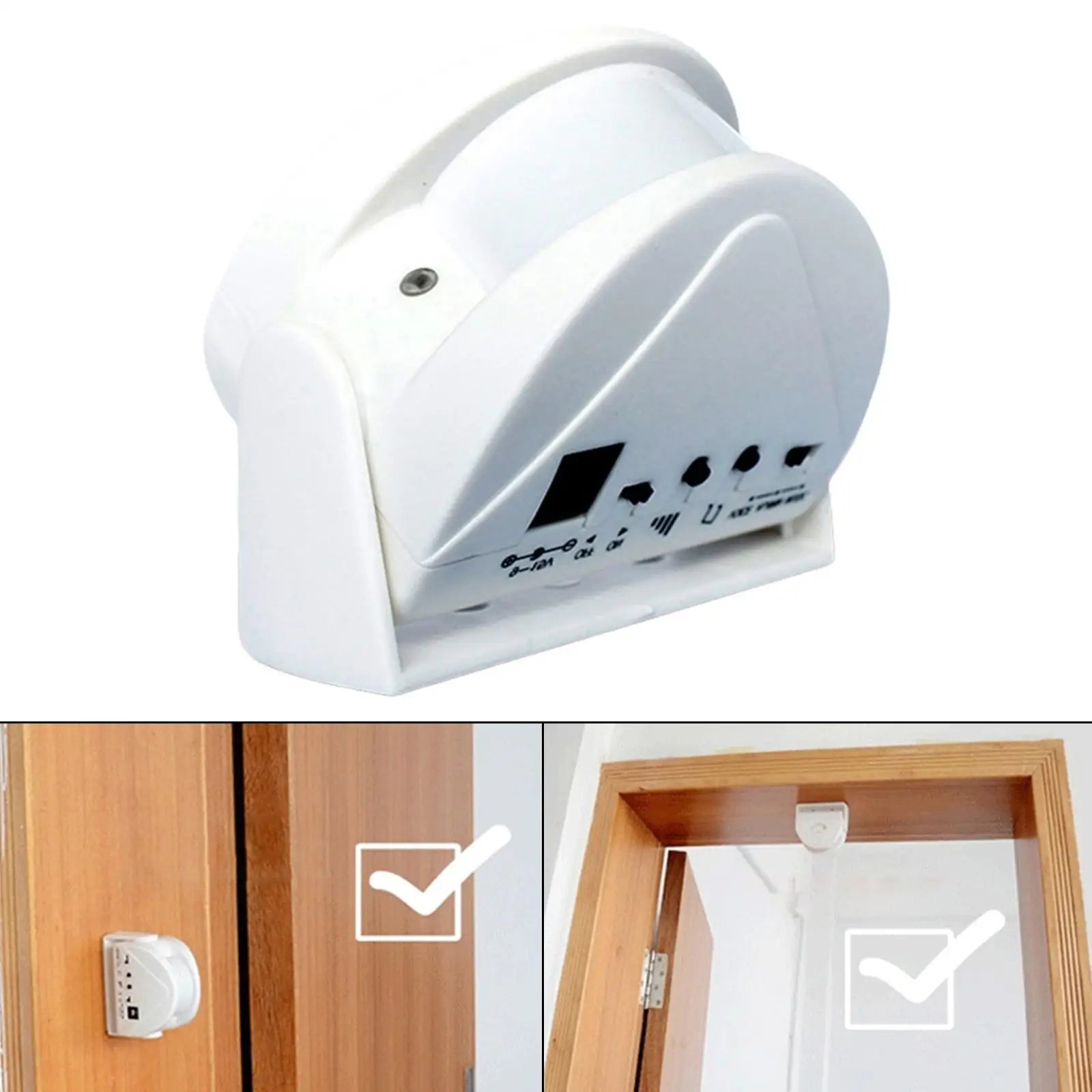 Wireless PIR Motion Sensor Chime Voice Audio Player Motion Sensor Visitor Entrance Door Entry Bell Doorbell for Shop Home Store