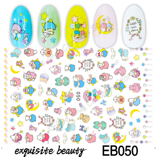 Hello Kitty Nail Art Designs For Kids !! * Apply DIY 3D Stickers * 