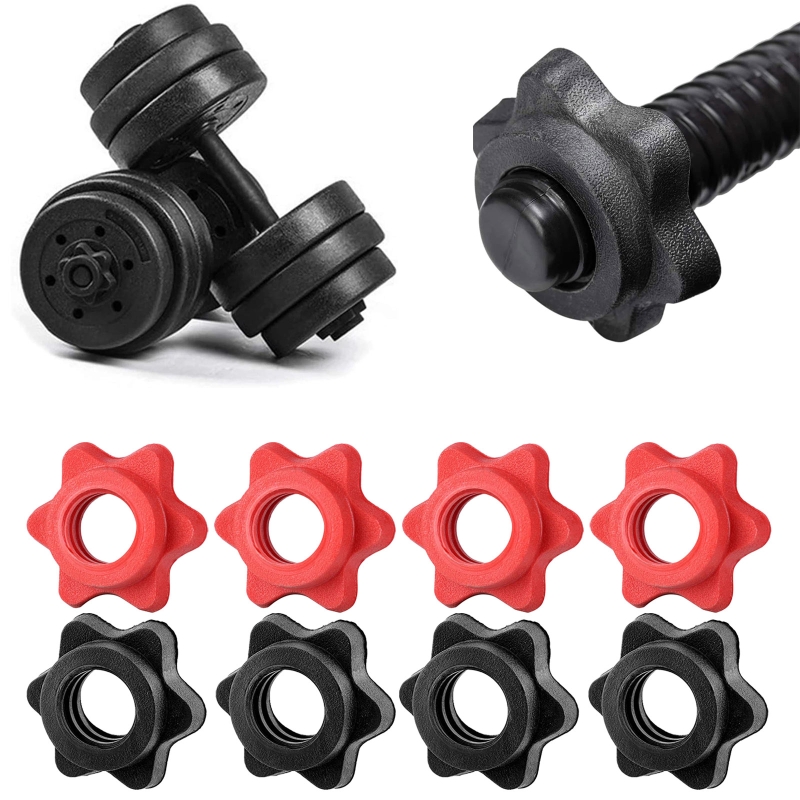 Description Picture 6 of item4Pcs Dumbbell Rod Nut Non-Slip Hex Nut Spinlock Collars Replacement Barbell Bar Hexagon Nuts for Barbells Bars Training