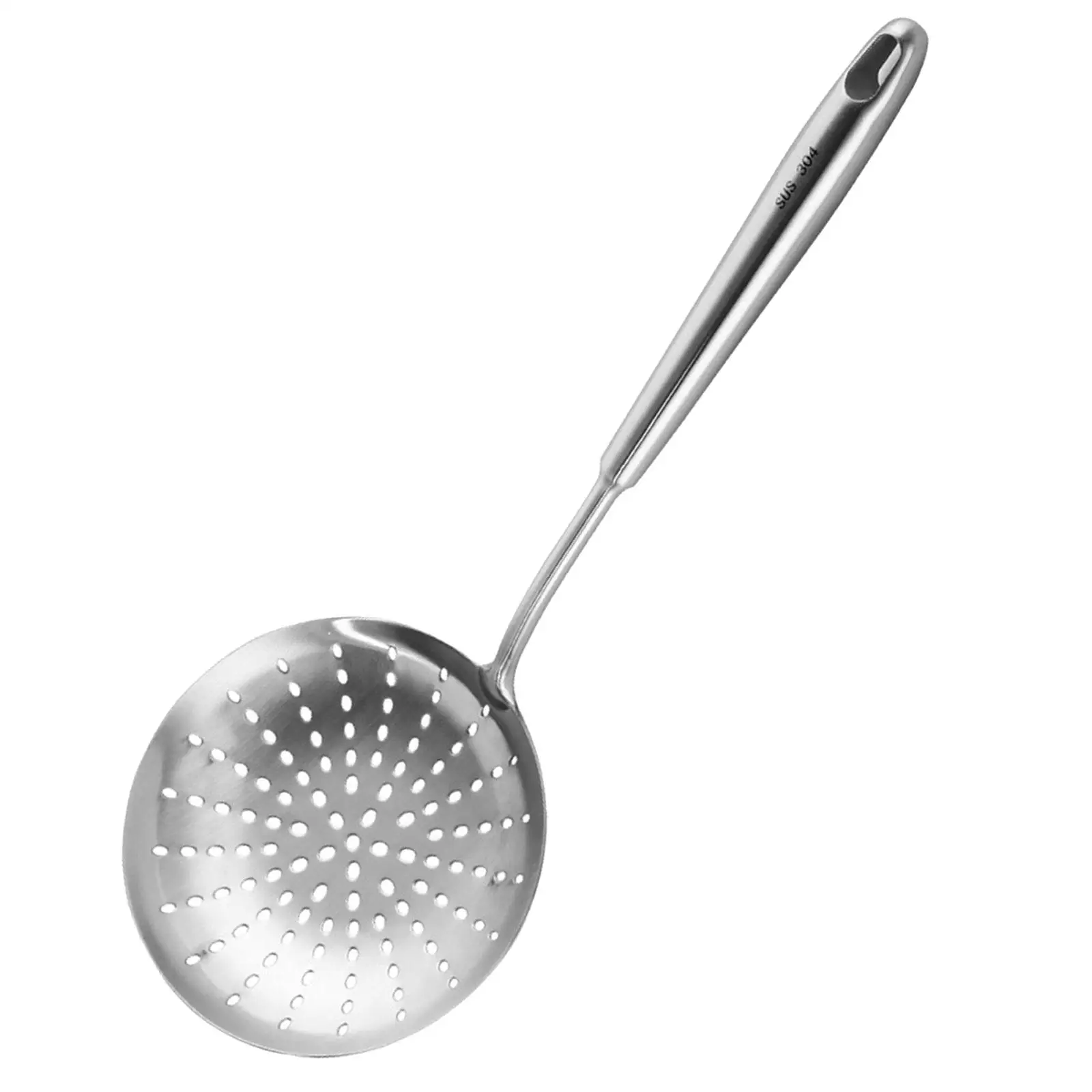 Stainless Steel Skimmer Slotted Spoon Multifunctional Cooking Colander Spoon for Draining Frying Noodles Pasta Scooping 15.9cm