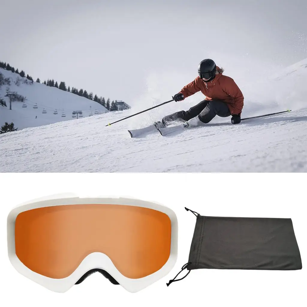 Ski Snowboard Goggles Winter Sports UV Sunglasses for Men Women Anti-fog Protective Lens Windproof Dustproof Outdoor