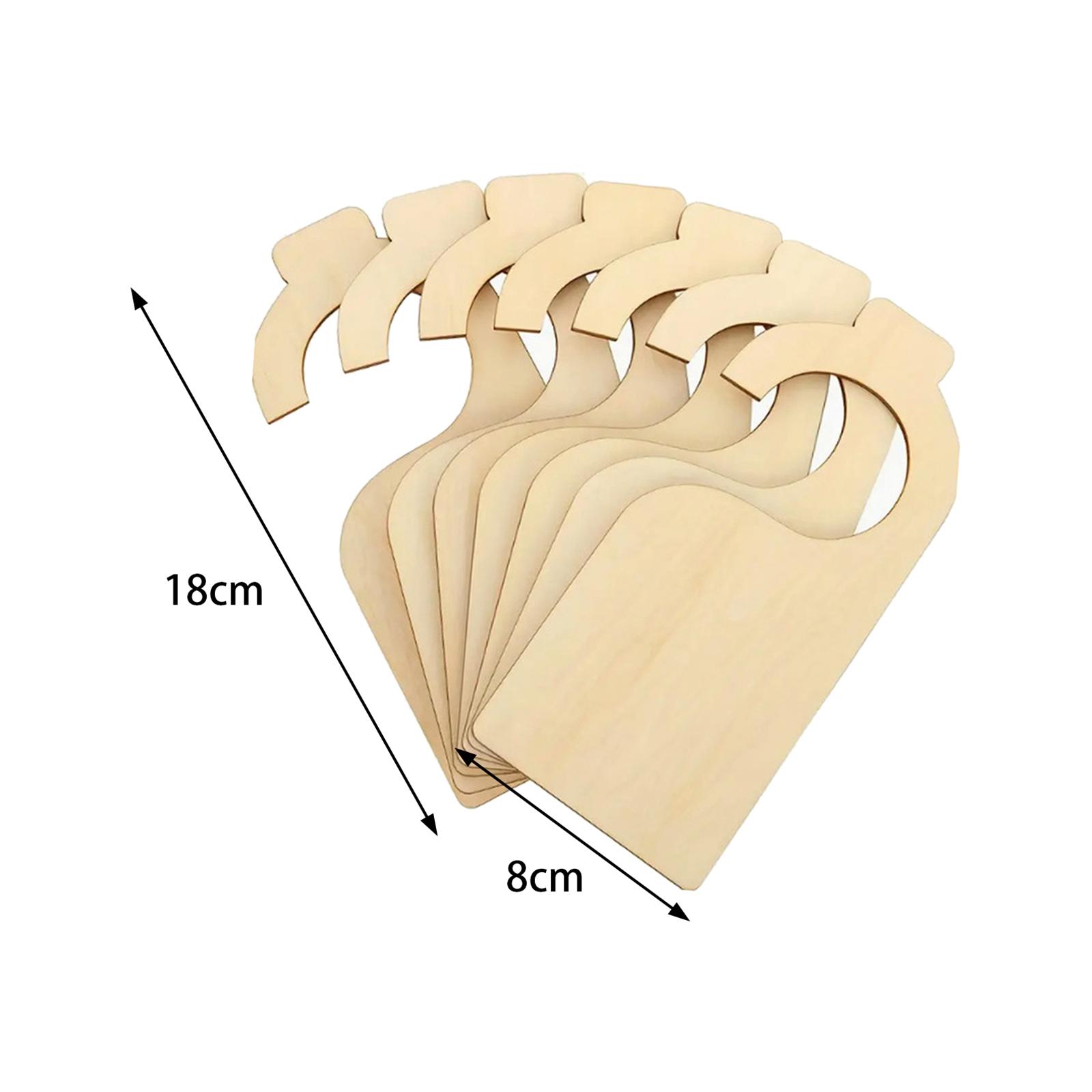 7 Pieces Clothing Rack Size Dividers Wooden Closet Organizers Portable for Department Stores Closet Bedroom Wardrobe Baby Gift