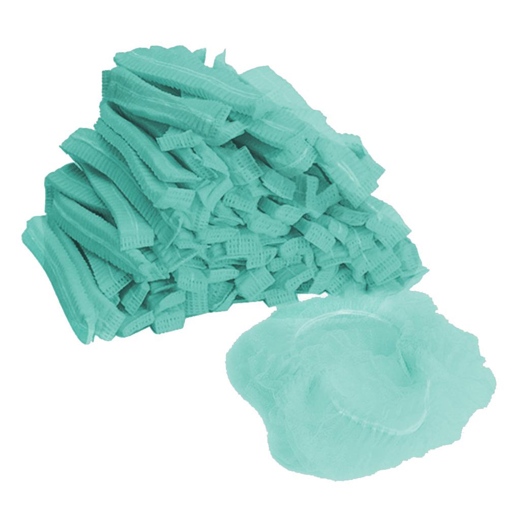 Hair Cap - 100 Pieces Disposable Shower Caps Hair Bonnet,  Elastic, Excellent Choice for Men, Women, Short or Long Hair Girls