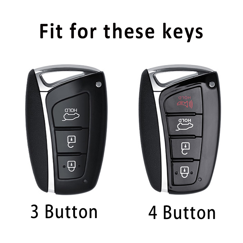 TPU Shell Fob Für Hyundai Grandeur HG Limousine Genesis G80 Santa Fe 3DM Grand SantaFe IX45 EQUUS Azera Fernbedienung Schlüssel Fall Abdeckung halter – Detail 1