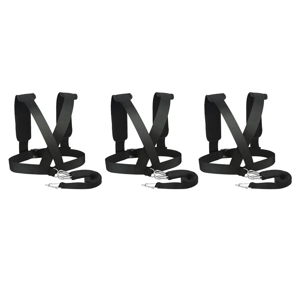 3x Heavyduty Sled Harness Tire Tire Pulling Straps Exercise Band