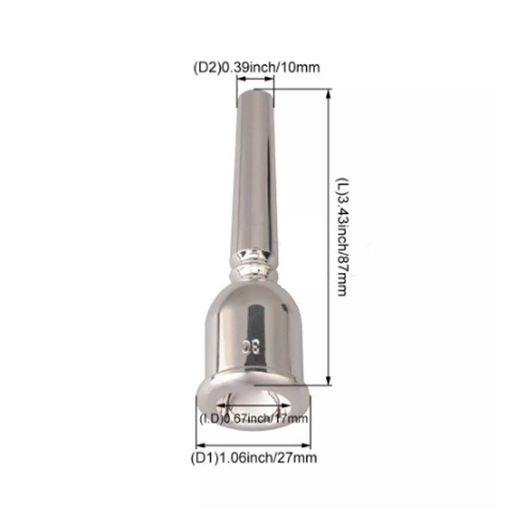 Title 1, Bocal de trompete de latão com peso 7C/5C/3C Bo...