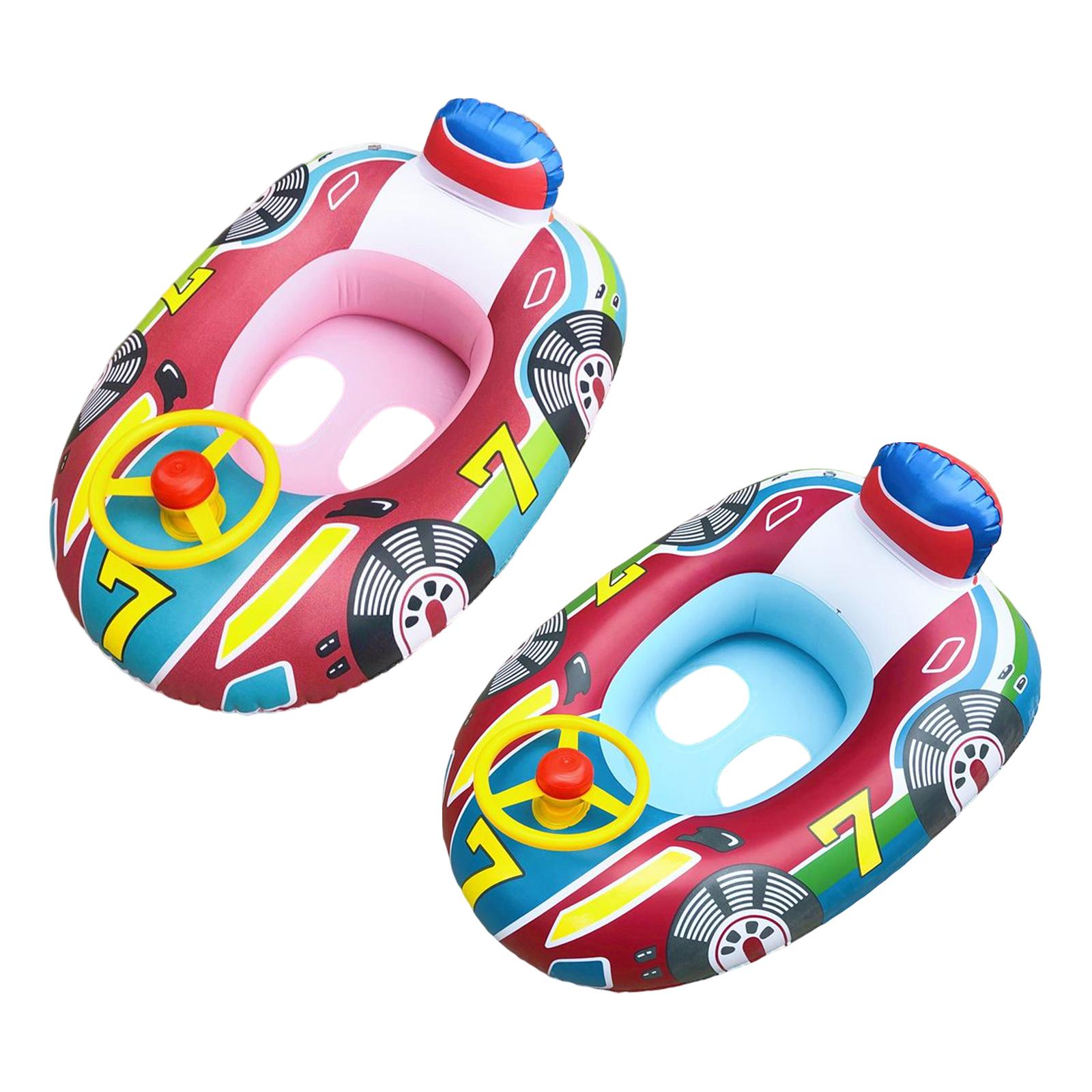 Durable Inflatable Car Shape Baby Swimming Rings Pool Float Seat Summer Holidays Beach Bathtub Boat Party Toys