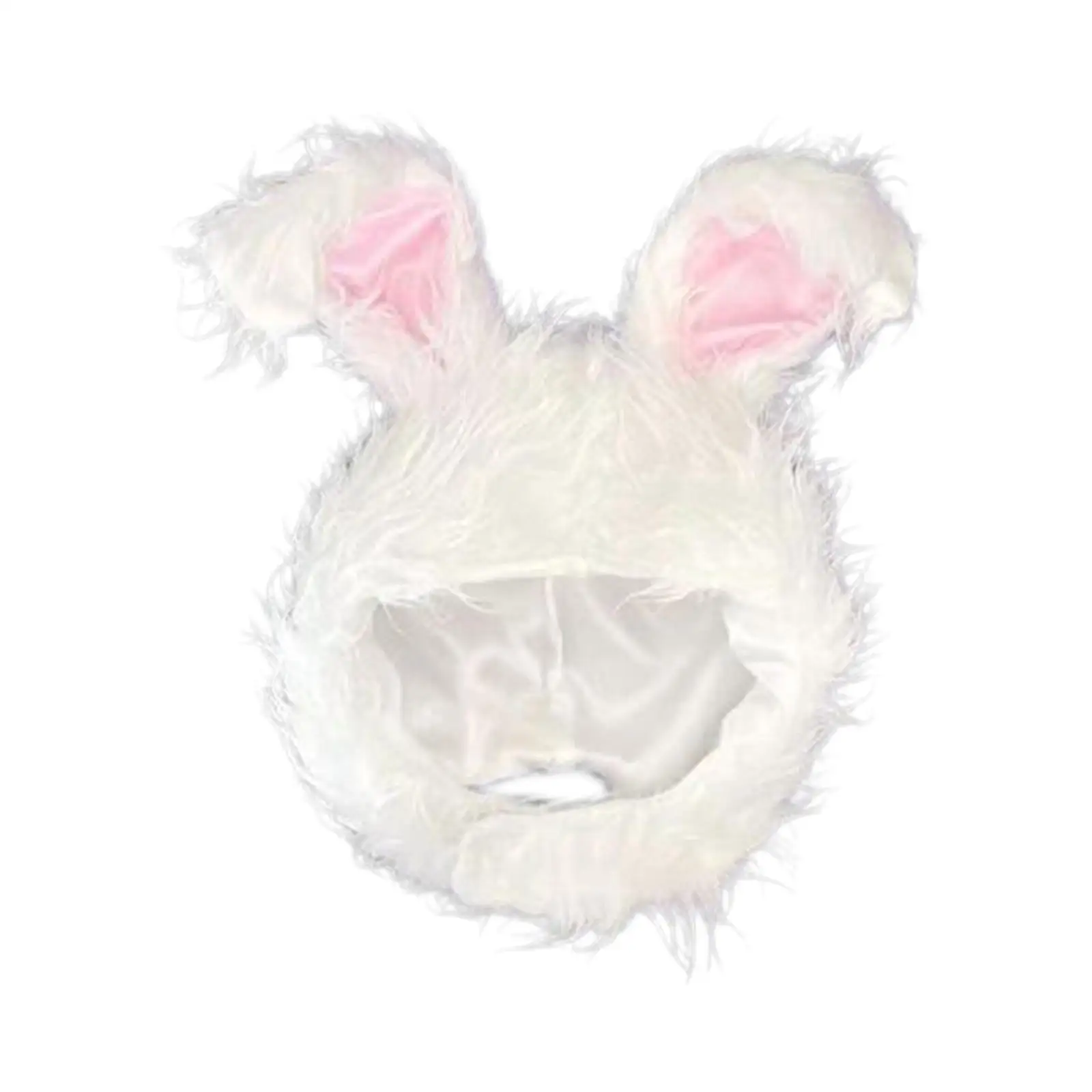 Bunny Ears Hat Cute Adjustable Easter Warm Cozy Headwear for Party Favors Halloween