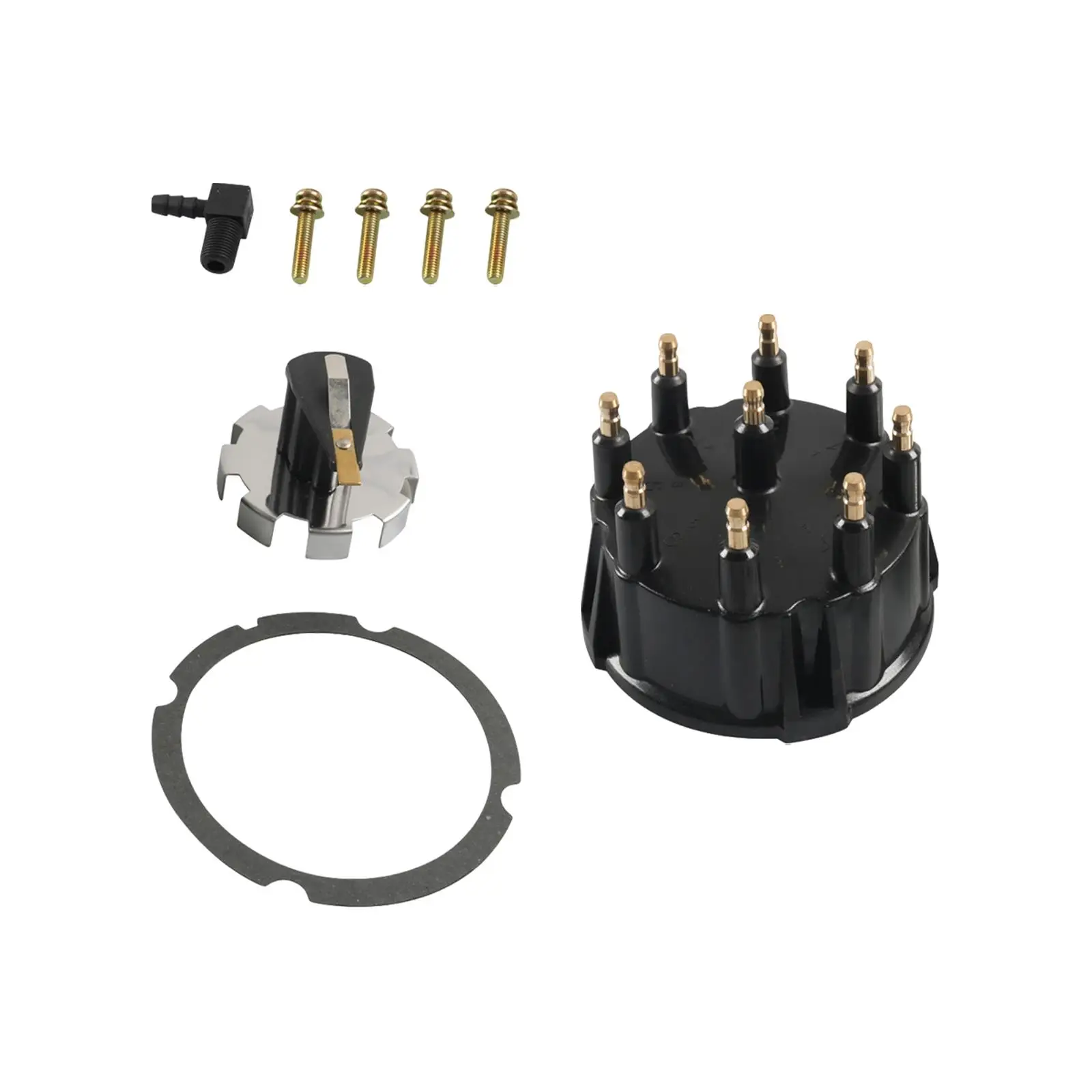 Distributor Cap&Rotor Set High Performance 805759Q3 Replacement for All 5.0 5.7 7.4 8.2 V8 W/ Bolt Ignition 1980-2003
