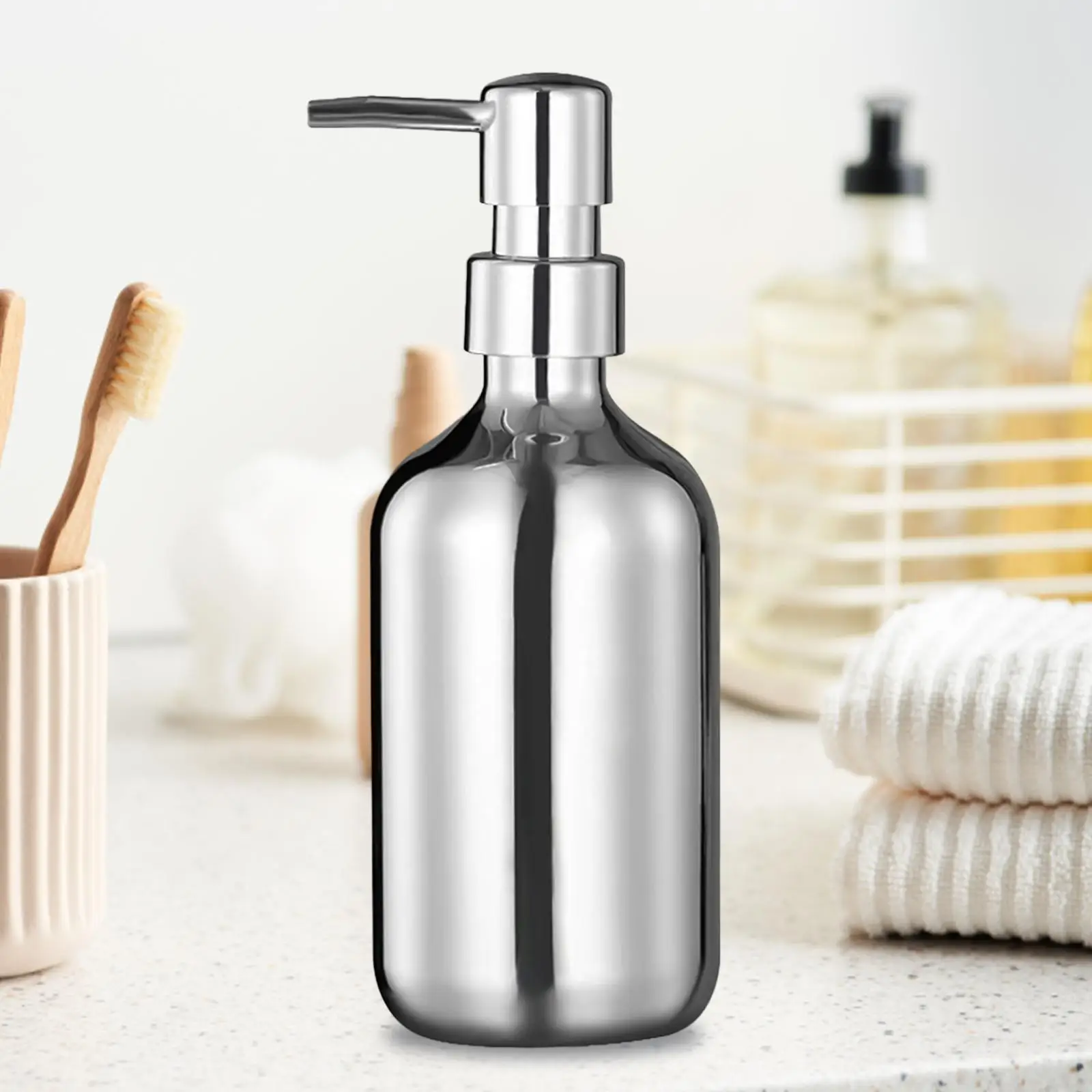 Soap Dispenser, mirror Lotion Dispenser Hand Soap Pump 00ml Pump for Bathroom Dining Room Conditioners