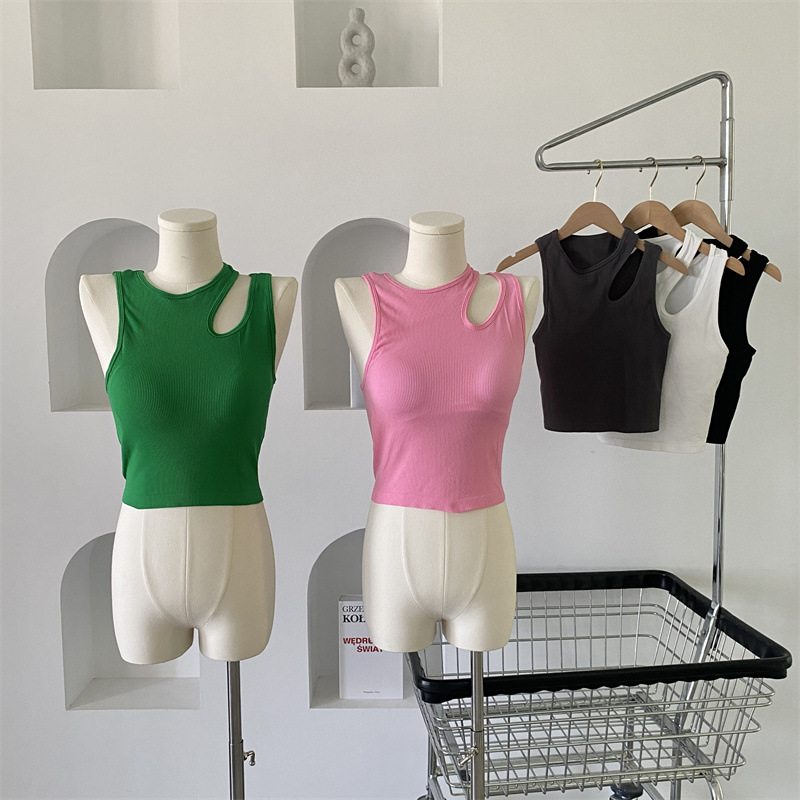 Description Picture 3 of itemWomen Tank Crop Tops Seamless Underwear Female Streetwear Hollow Tops Sexy Lingerie Sports Intimates Padded Camisole Summer