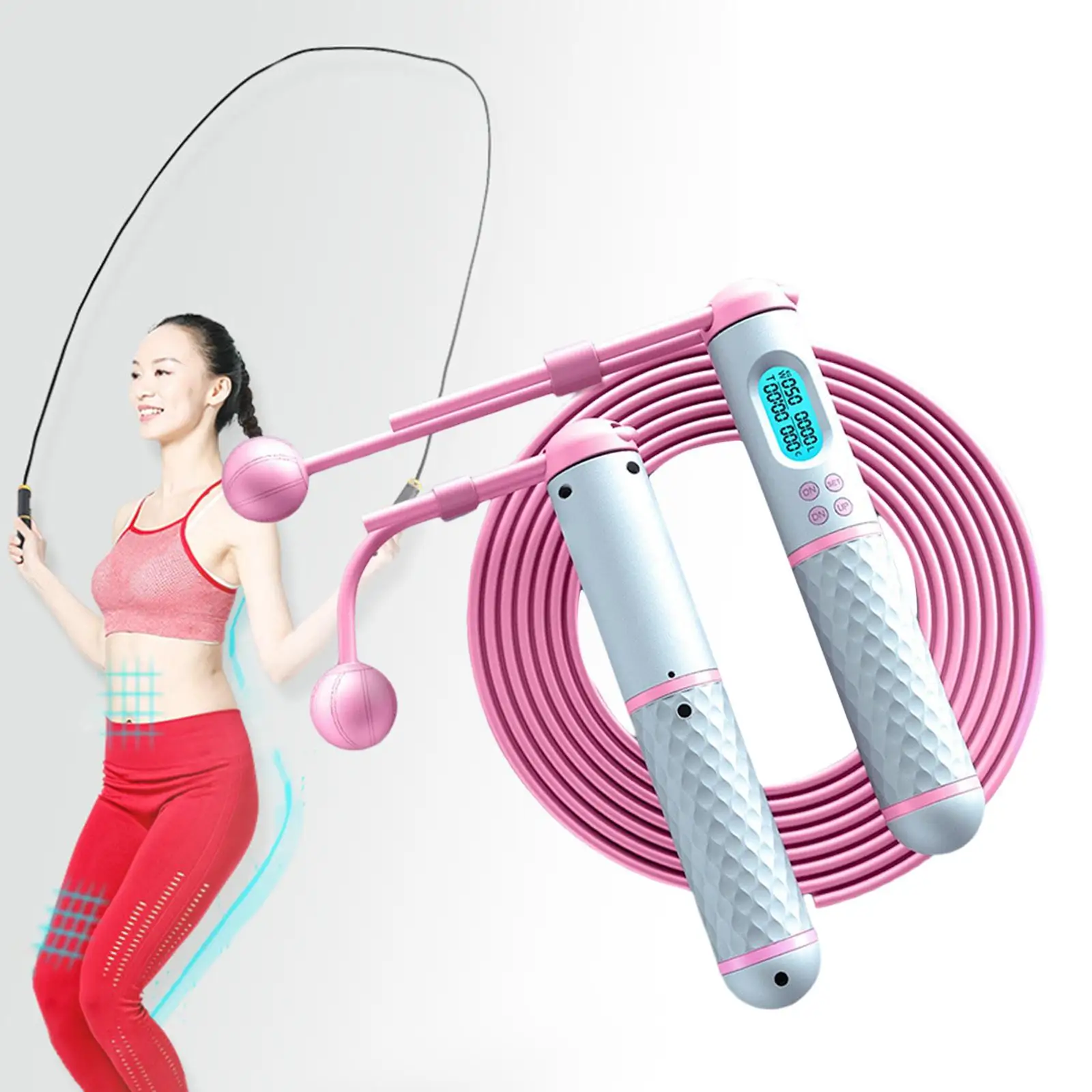 Skipping Rope Rope Jumping with for Burn Calorie Sports Fitness Training Women Men