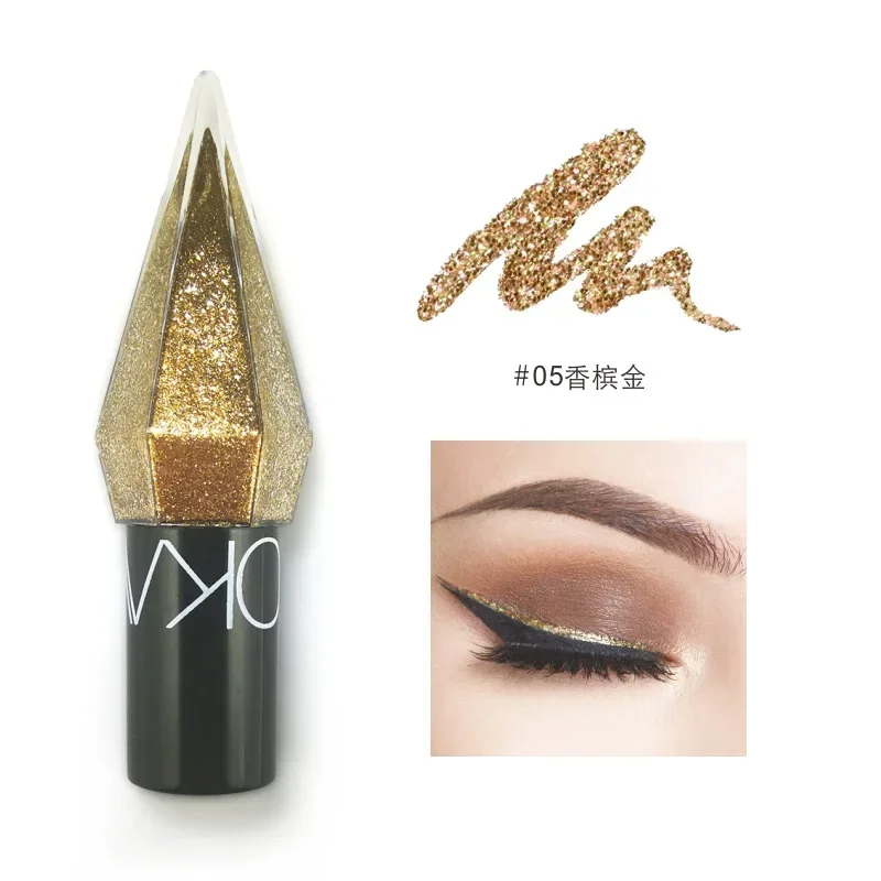 Best of Glitter Diamond Eyeliner Pencil Waterproof Silver Rose Gold Pearlescent Sequins Eye Liner Eyeshadow Pen Eyes Makeup Cosmetics Reviews & Tips - Image 3