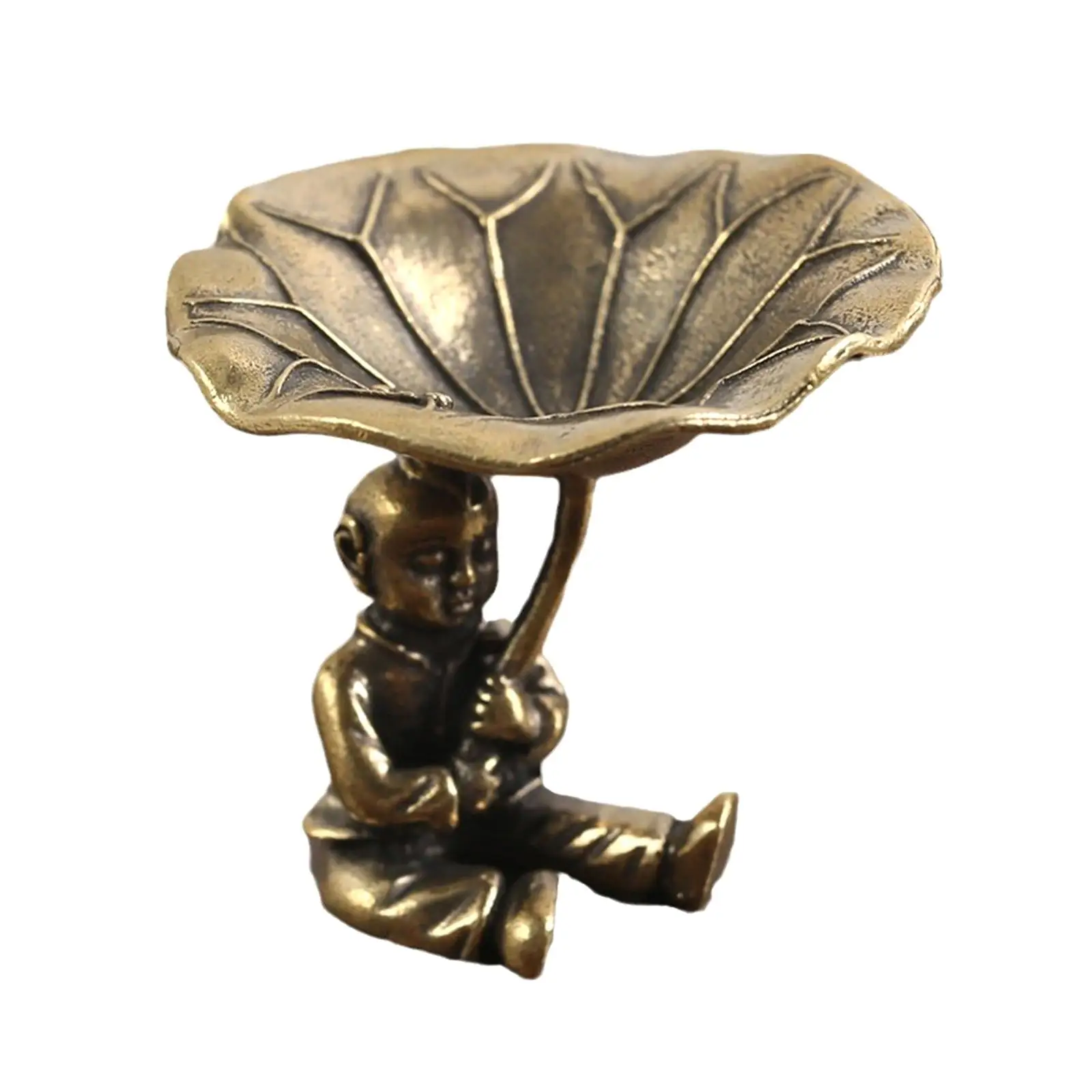 Brass Incense Holder Brass Decor Portable Table Figurine Ornament Incense Stoves for Yoga Bedroom Living Room Indoor Relaxation