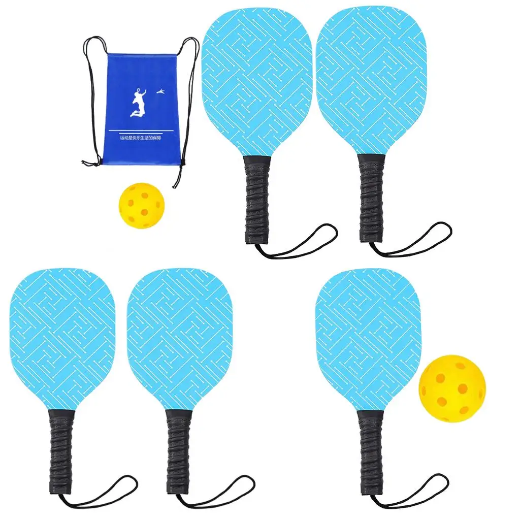 Pickleball Paddles Set 1 Yellow Ball Pickle Ball Handle for Players Outdoor