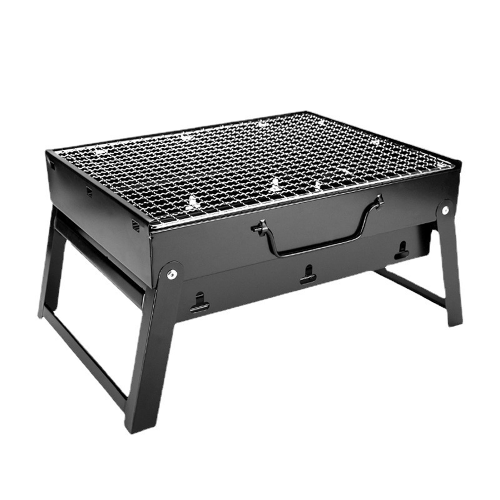 Title 7, Outdoor BBQ Charcoal Grill Easy Carrying Reinfo...