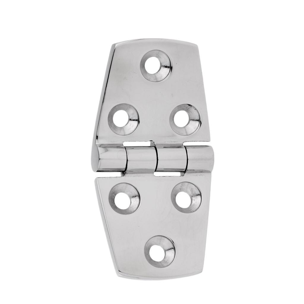 Marine Stainless Steel Polished Strap Hinge Boat Hardware / Door Hinge