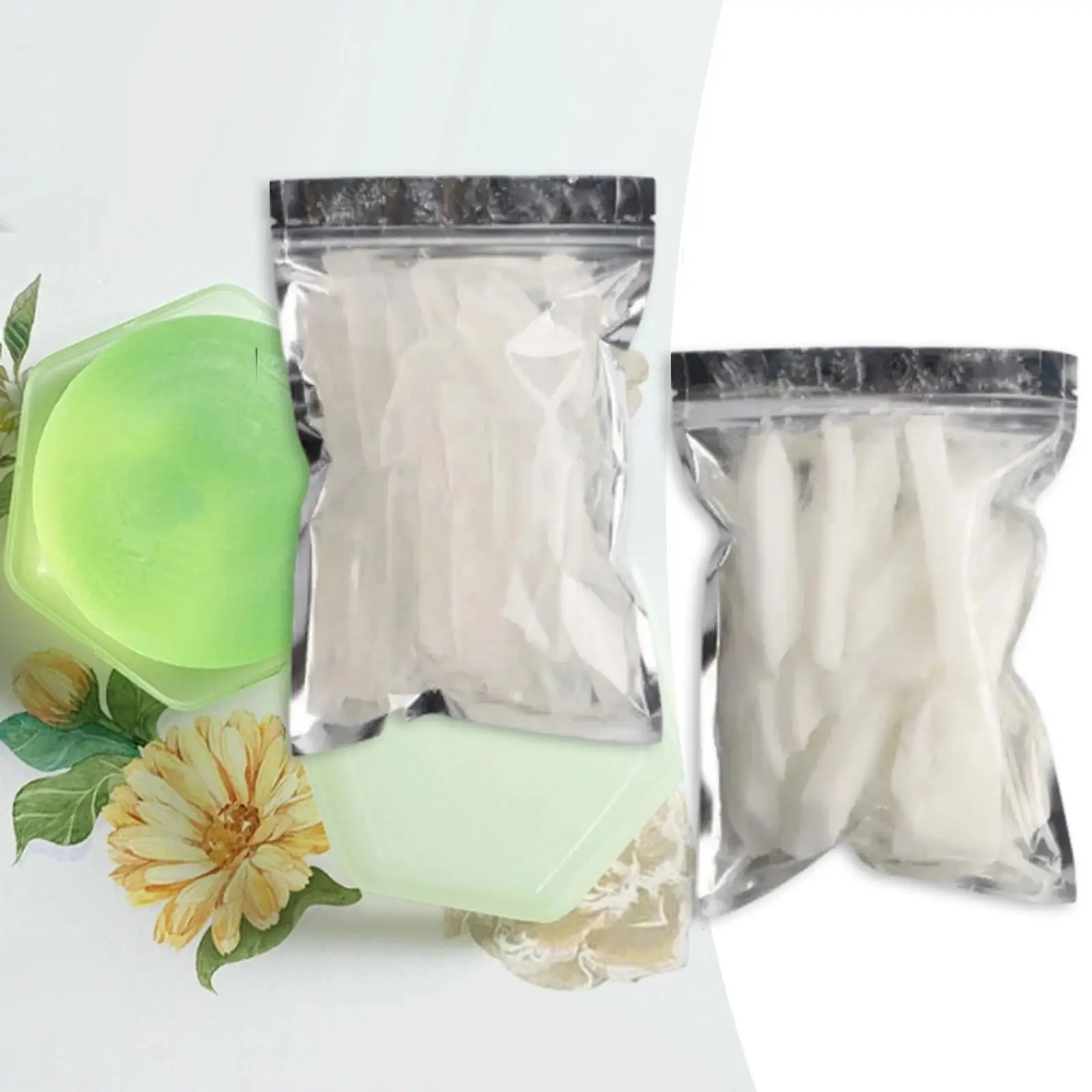 Soap Base Soap DIY Supplies Easy to Make Clear and White Melt and Pour 500G Soap Crafts Handmade Soap Material Men Women