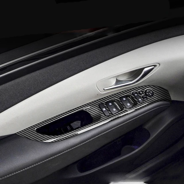 Hyundai Tucson NX4 için LHD 2021 2022 ABS şeftali ahşap iç kapı