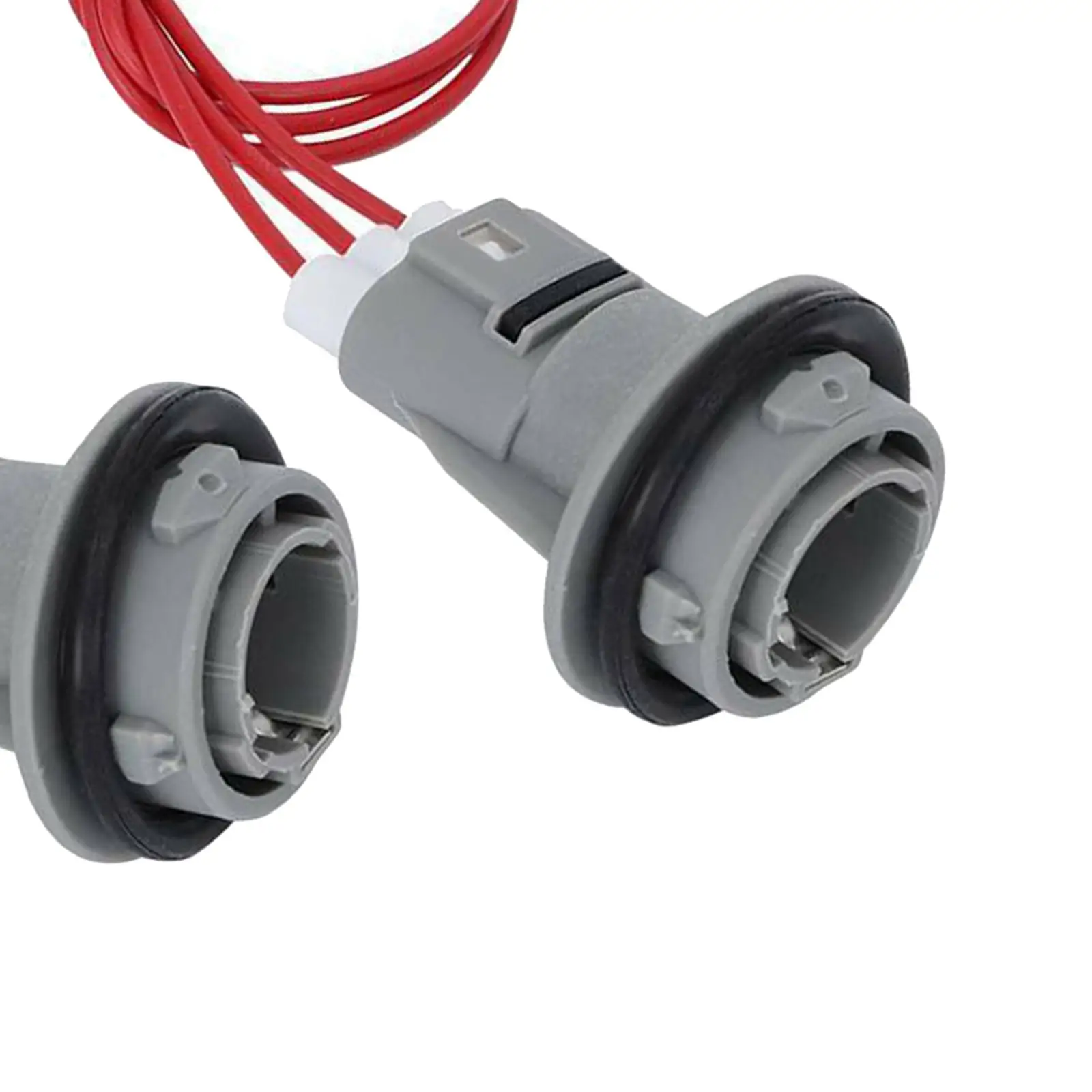 2 Pieces Front Turn Signal Blinker Light Bulb Socket & Connector Harness Set