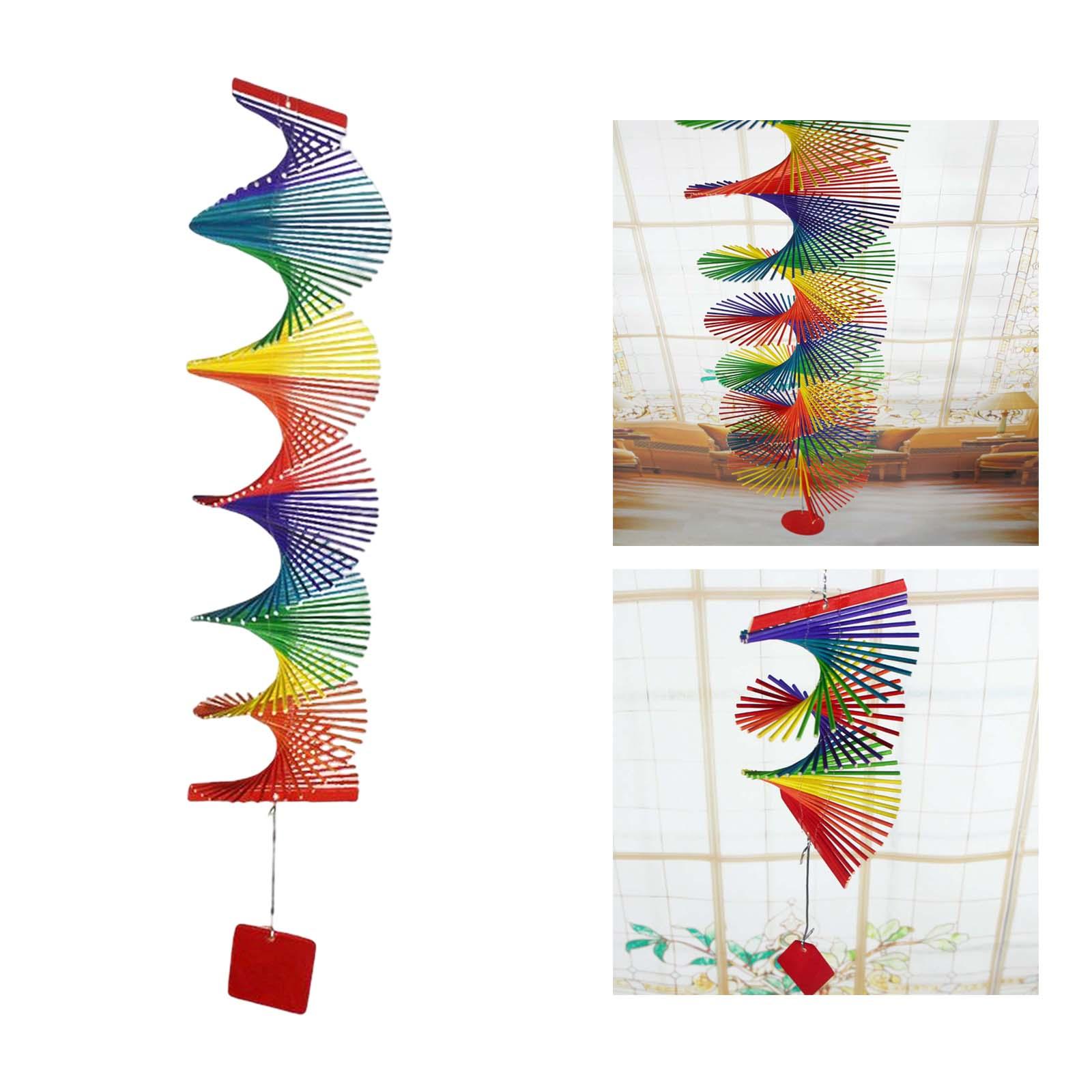 Wind Chimes Rainbow Wind Spinner Farmhouse Wind Bells for Indoor Outdoor