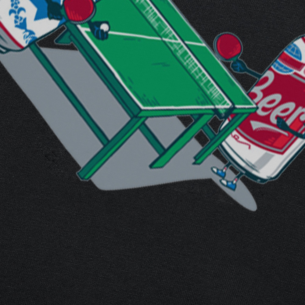 Lustige Tischtennis Ping Pong Bier Pong T Shirts Grafik Baumwolle Streetwear Kurzarm Geburtstagsgeschenke Sommer Stil T-shirt Männer – Detail 4