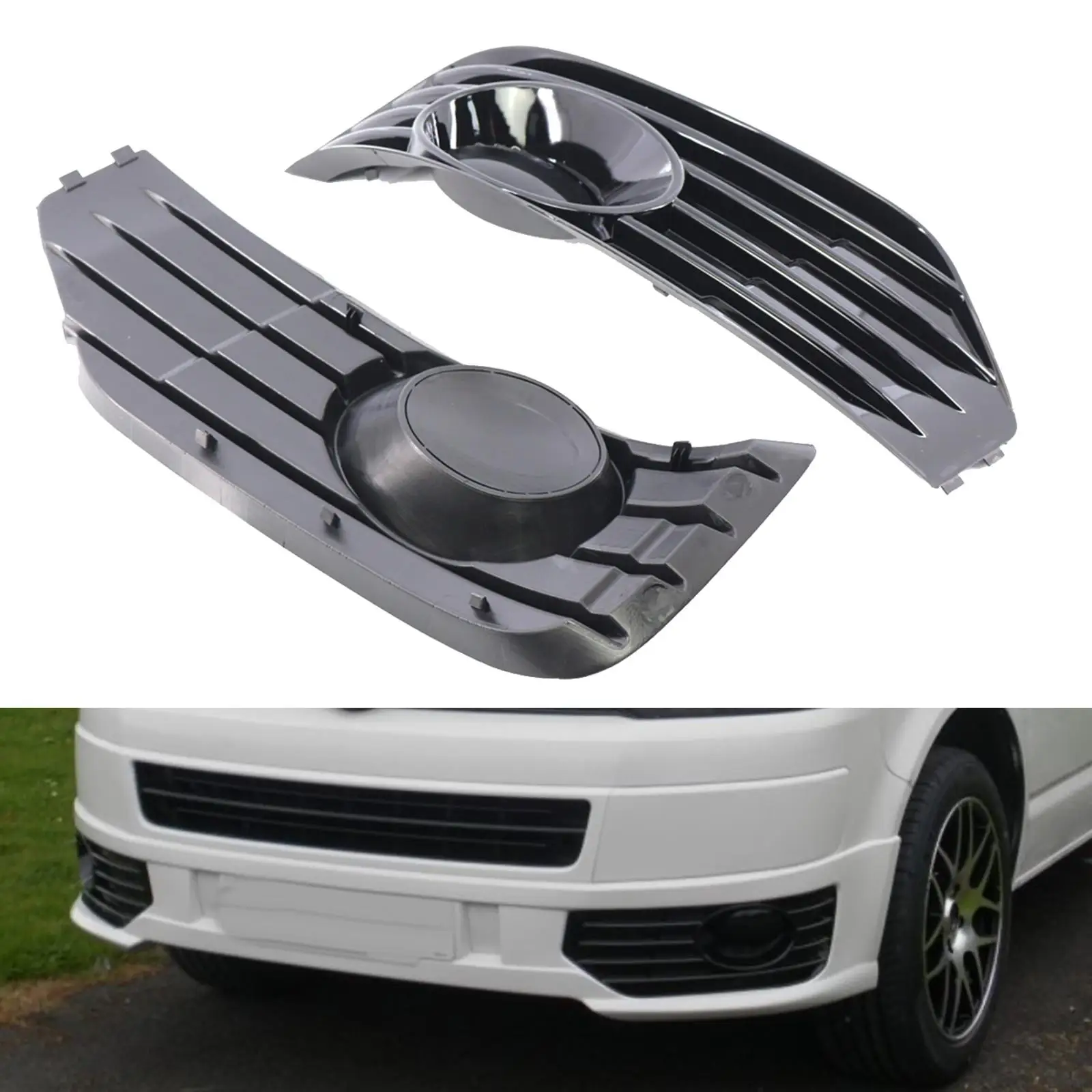 1 Pair Front Fog Light Covers Car Accessories Professional Repair Parts Durable