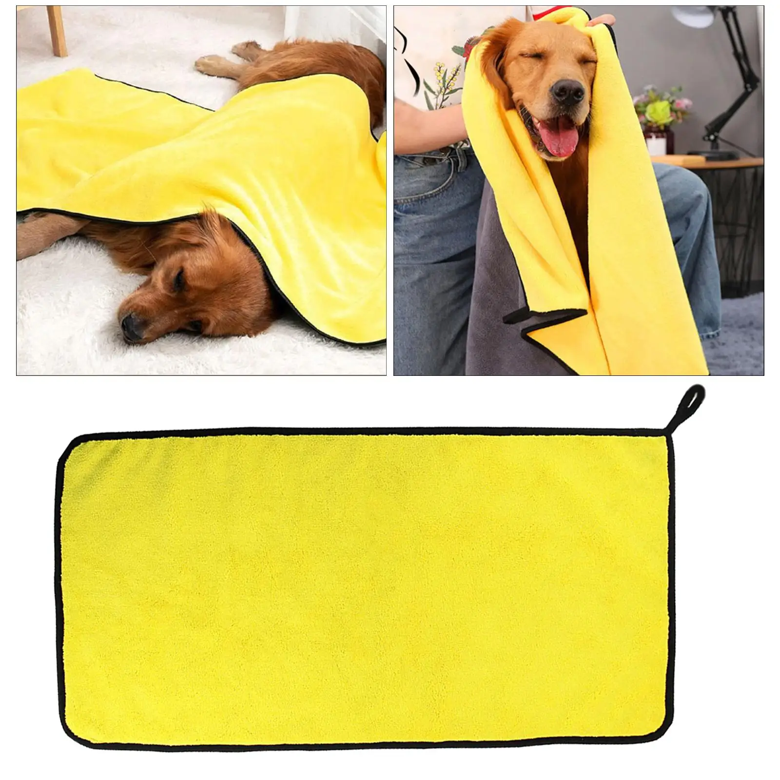 Pet Dog Cat Bath Towel Soft Absorbent Towel Quick-drying Bath Towel Convenient Cleaning Wipes Pet Supplies