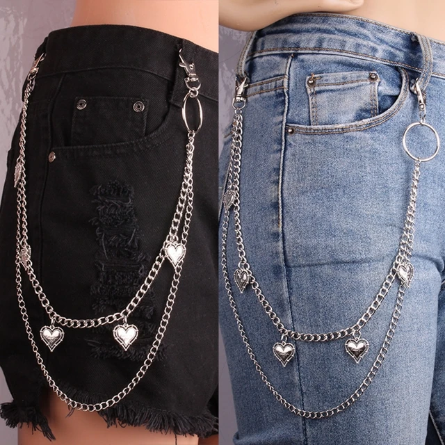 Hip Hop Pants Jeans Chains Punk Trousers Chains Biker Heavy Thick Wallet  Pocket Chains Keychains Body Jewelry for Men Dropship - AliExpress