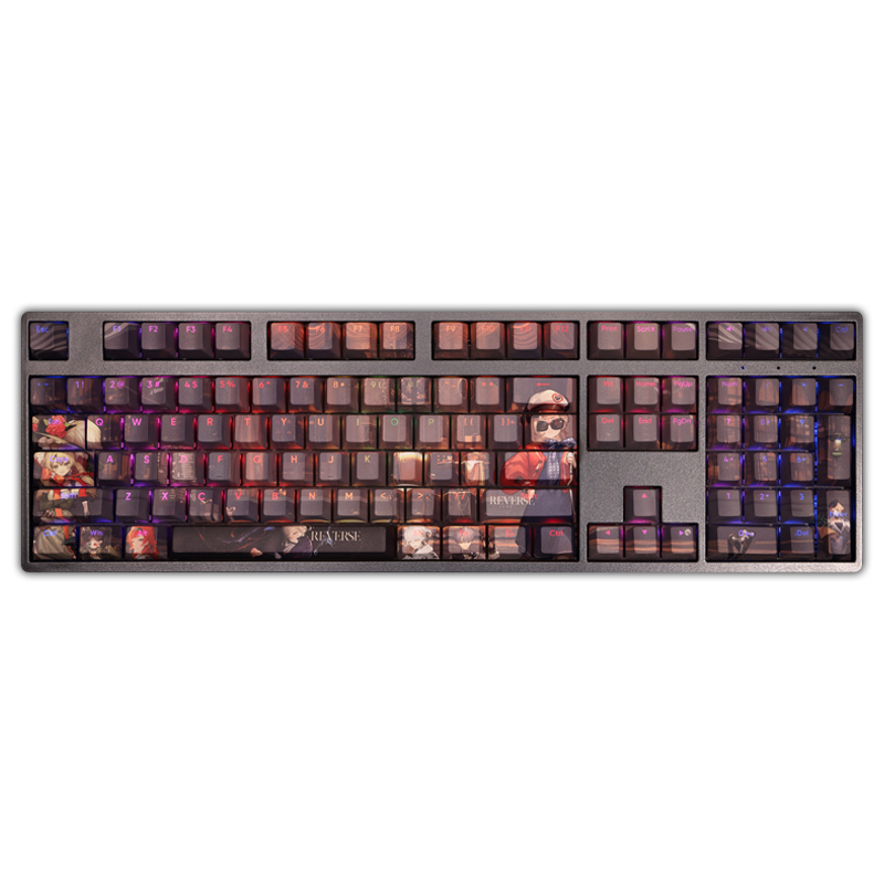 108 Tasten/Set Game Reverse:1999 PBT Anime Gaming Girl Niedliche, individuell gestaltbare Tastenkappen für Cherry Profile MX Switch mechanische Tastatur – Detail 6