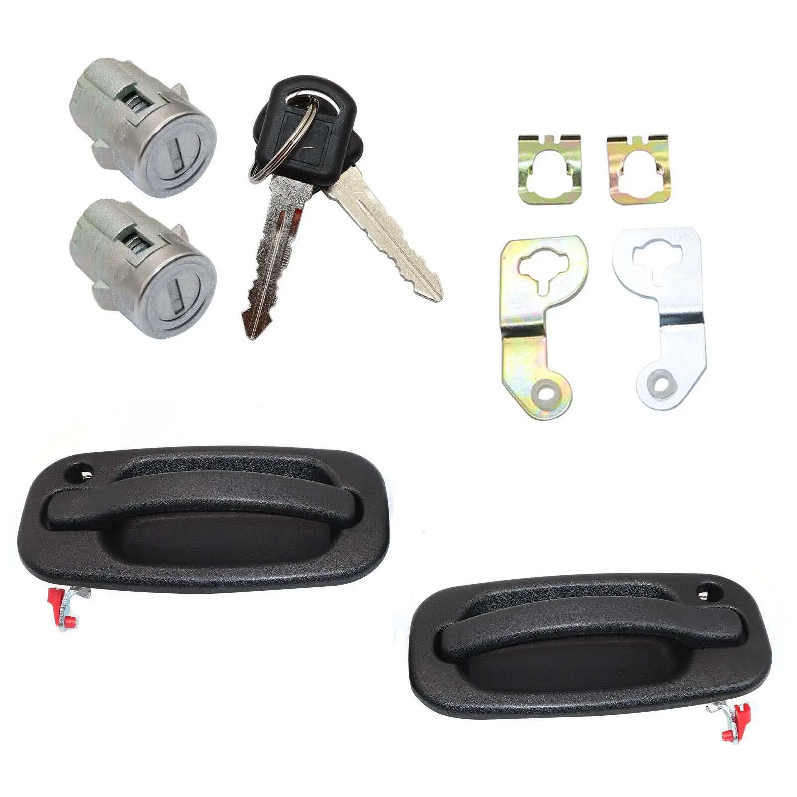 Door Handle Door Lock Cylinder Set Gr0418F1 for Chevrolet Suburban Silverado Classic 1500 2500 3500 Fine Surface Processing